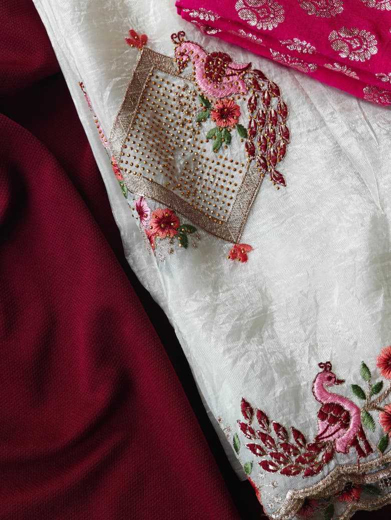 Ynf Crunchi KESH249 1001 Sarees Festive Collections Wholesale Swarovski Sarees Zari Border Sarees Onam Collections Manufacturer- Kapda Export