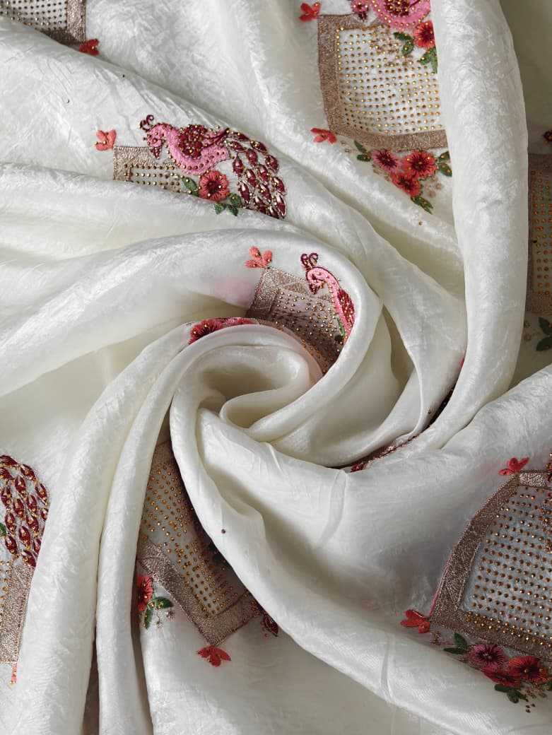 Ynf Crunchi KESH249 1001 Sarees Festive Collections Wholesale Swarovski Sarees Zari Border Sarees Onam Collections Manufacturer- Kapda Export