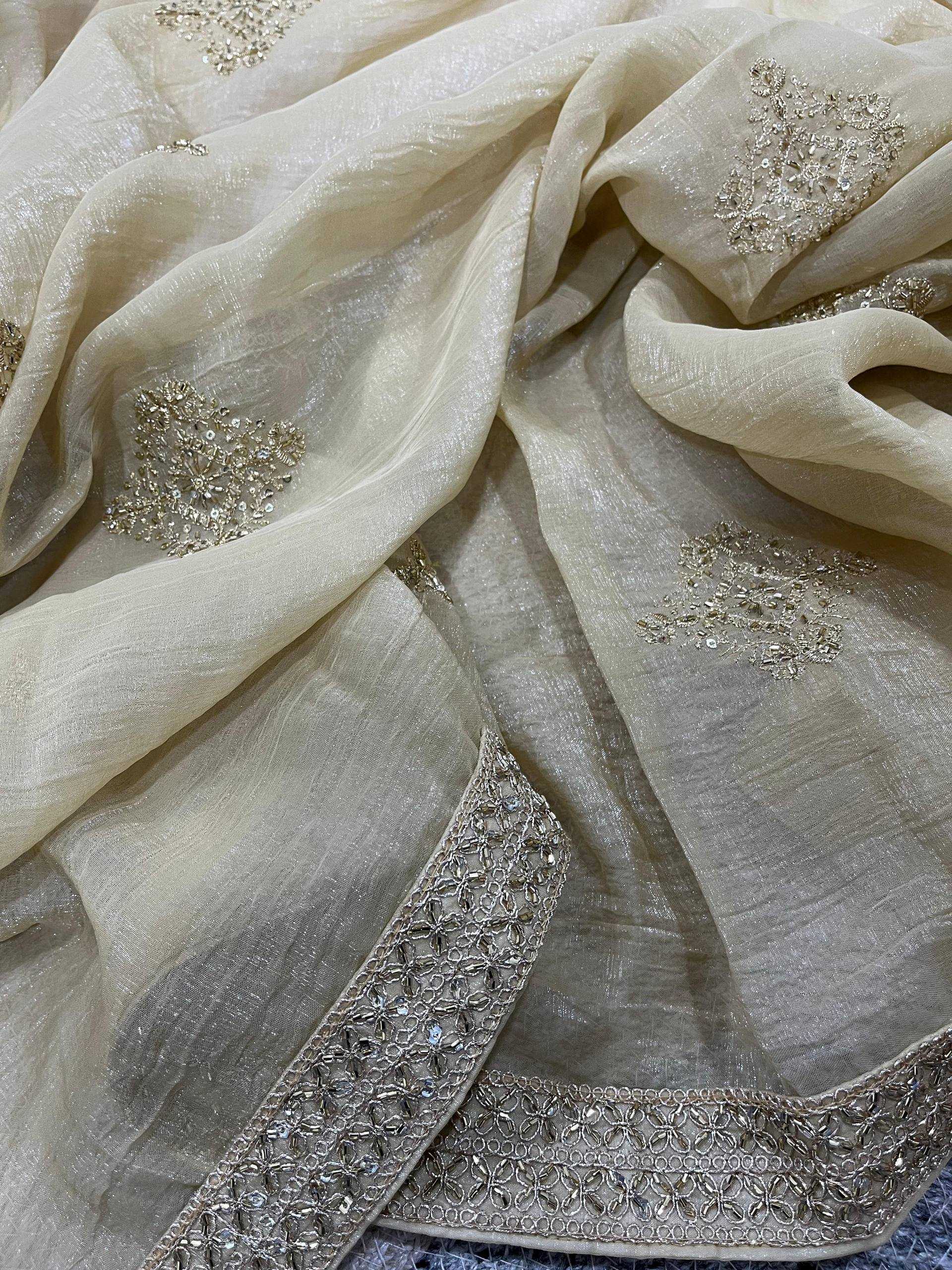 Ynf Crunchi KESH621 6073 Sarees Wholesale Designer Sarees Embroidered Sarees Lace Border Sarees Manufacturer- Kapda Export