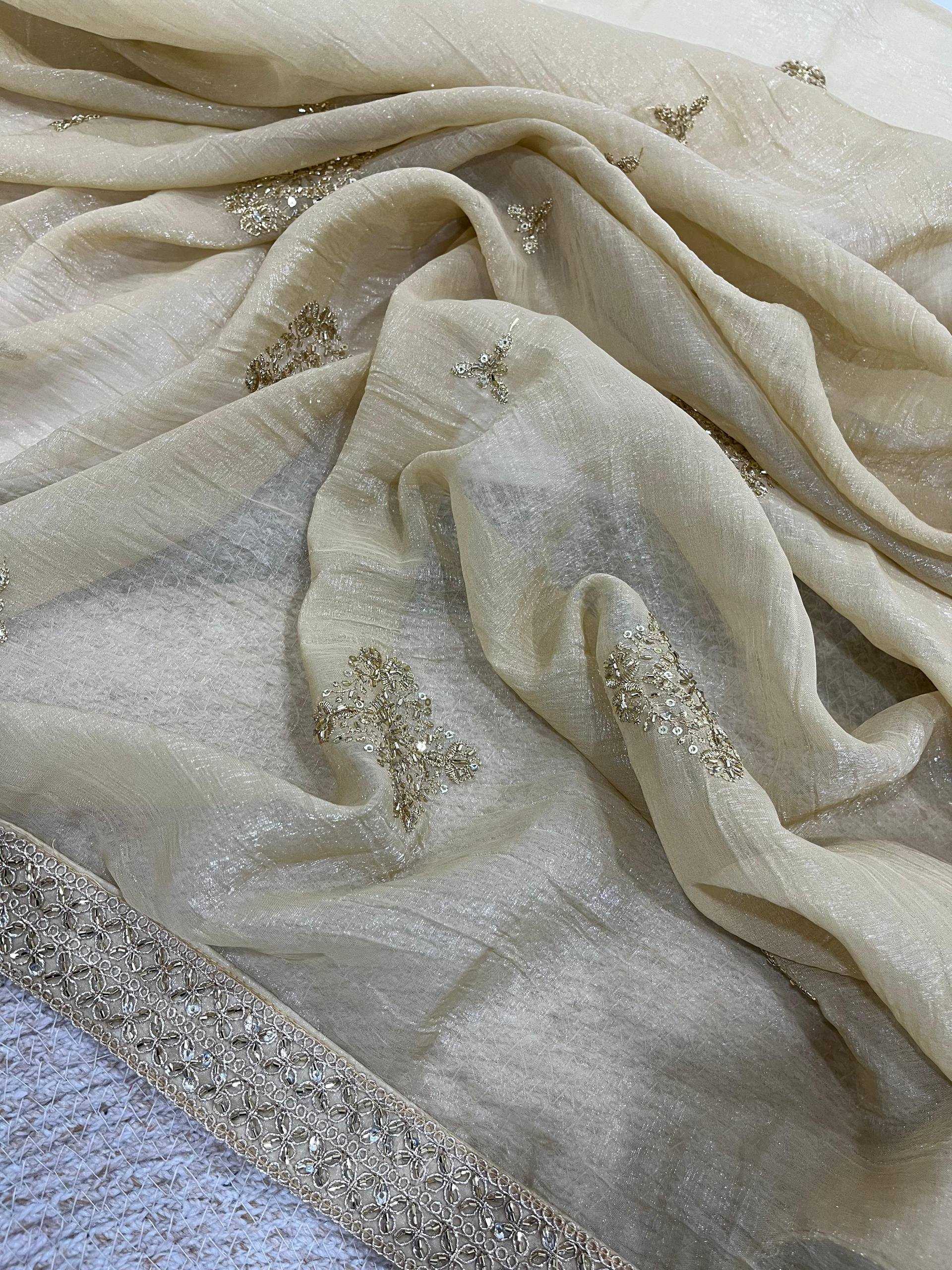 Ynf Crunchi KESH621 6073 Sarees Wholesale Designer Sarees Embroidered Sarees Lace Border Sarees Manufacturer- Kapda Export