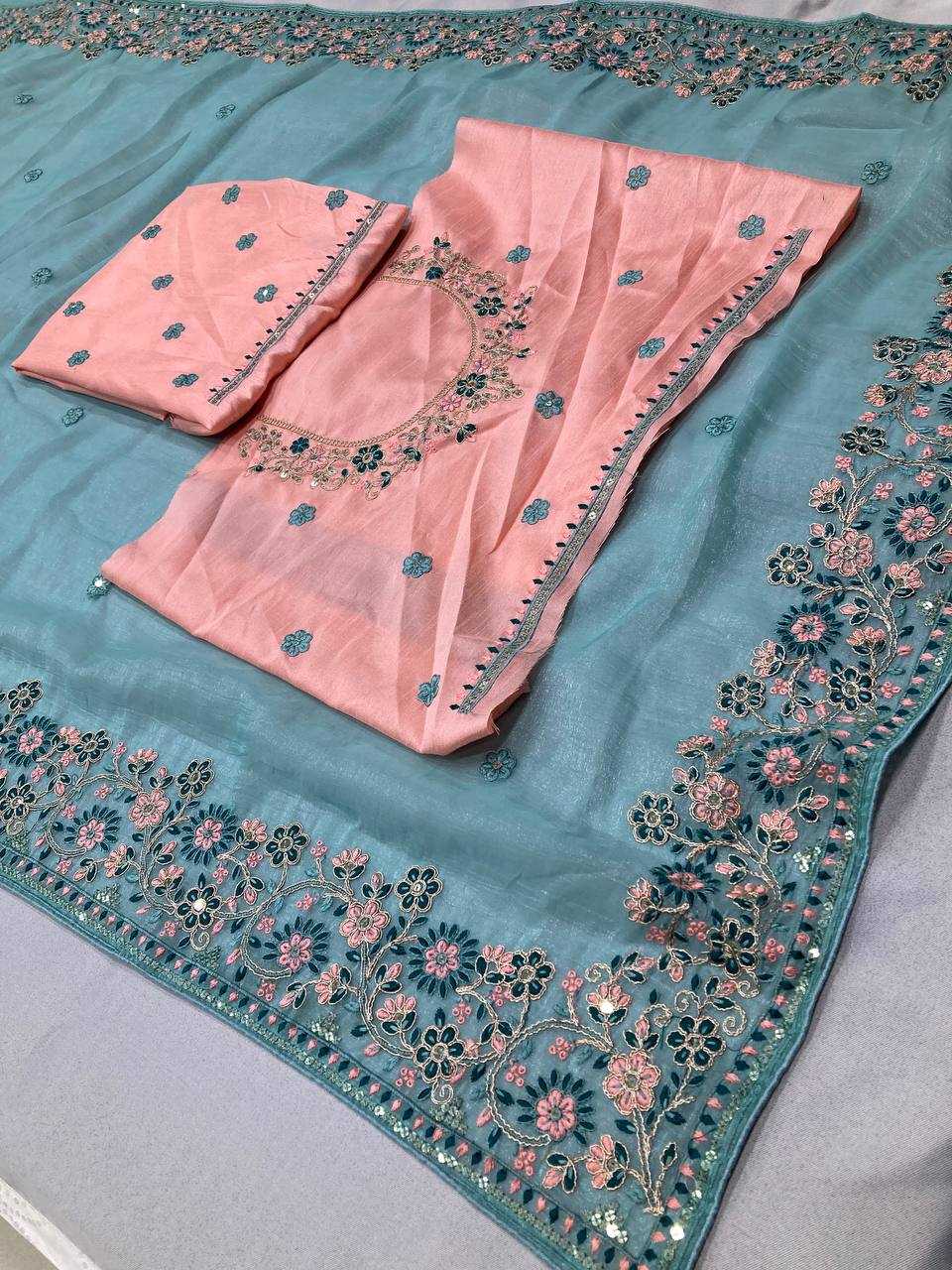 Ynf Crunchi KESH659 Suvarna Sarees Wholesale Party Wear Sarees Embroidered Sarees Cutwork Saree Manufacturer- Kapda Export