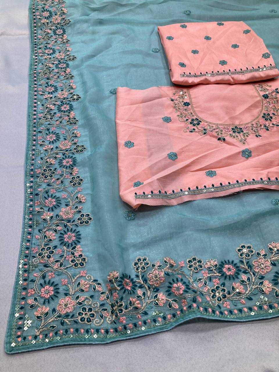 Ynf Crunchi KESH659 Suvarna Sarees Wholesale Party Wear Sarees Embroidered Sarees Cutwork Saree Manufacturer- Kapda Export