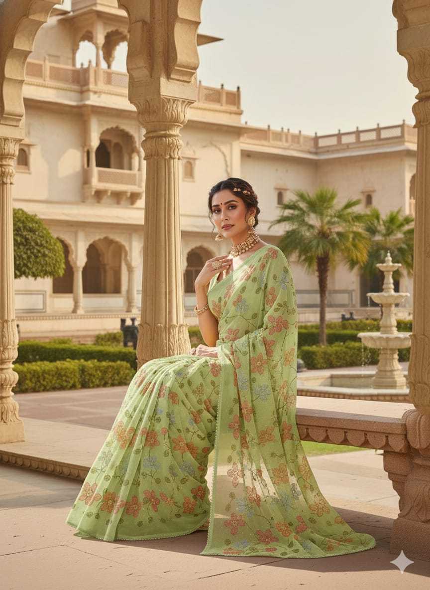 Ynf Crunchi KESH682 Barkat Sarees Wholesale Designer Sarees Butta Sarees Swarovski Sarees Manufacturer- Kapda Export