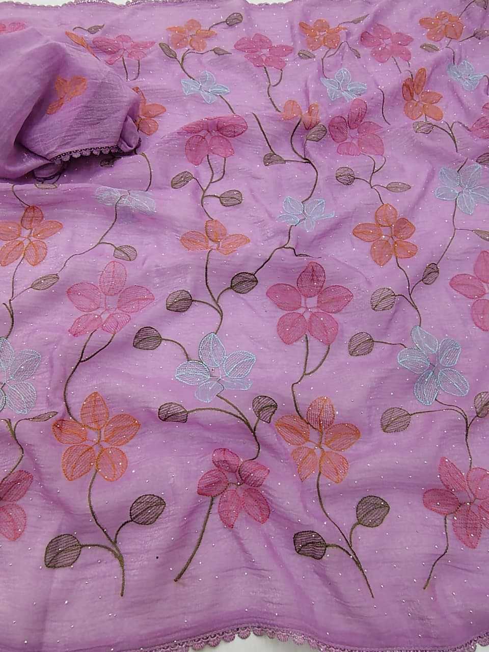 Ynf Crunchi KESH682 Barkat Sarees Wholesale Designer Sarees Butta Sarees Swarovski Sarees Manufacturer- Kapda Export