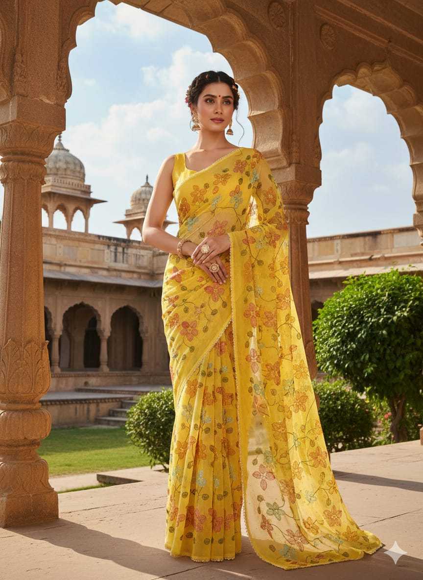 Ynf Crunchi KESH682 Barkat Sarees Wholesale Designer Sarees Butta Sarees Swarovski Sarees Manufacturer- Kapda Export