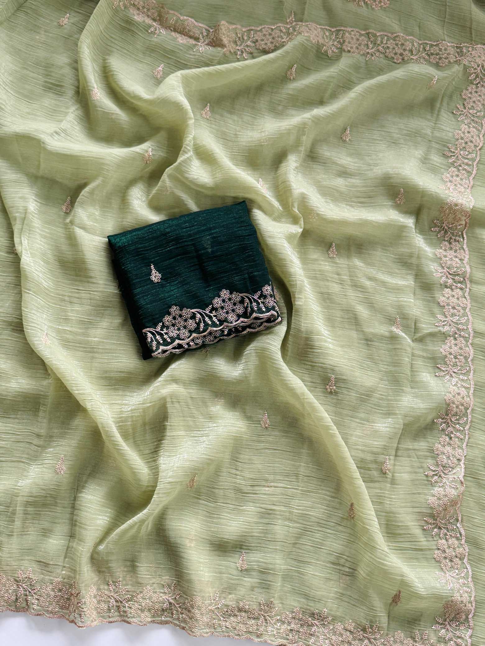 Ynf Crush Silk KESH549 Zohra Silk Sarees Wholesale Soft Silk Sarees Designer Silk Sarees Embroidered Silk Sarees Manufacturer- Kapda Export