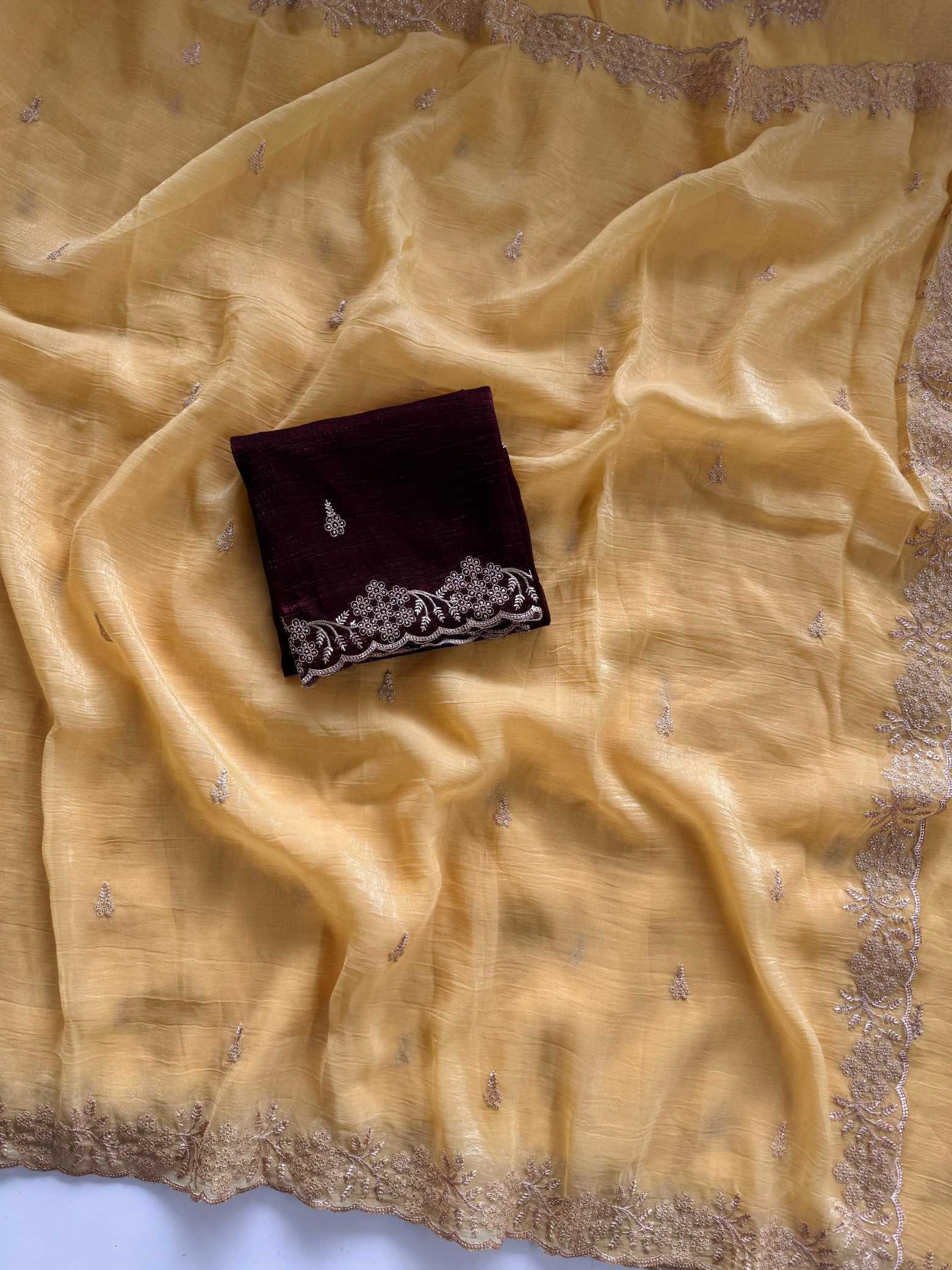 Ynf Crush Silk KESH549 Zohra Silk Sarees Wholesale Soft Silk Sarees Designer Silk Sarees Embroidered Silk Sarees Manufacturer- Kapda Export