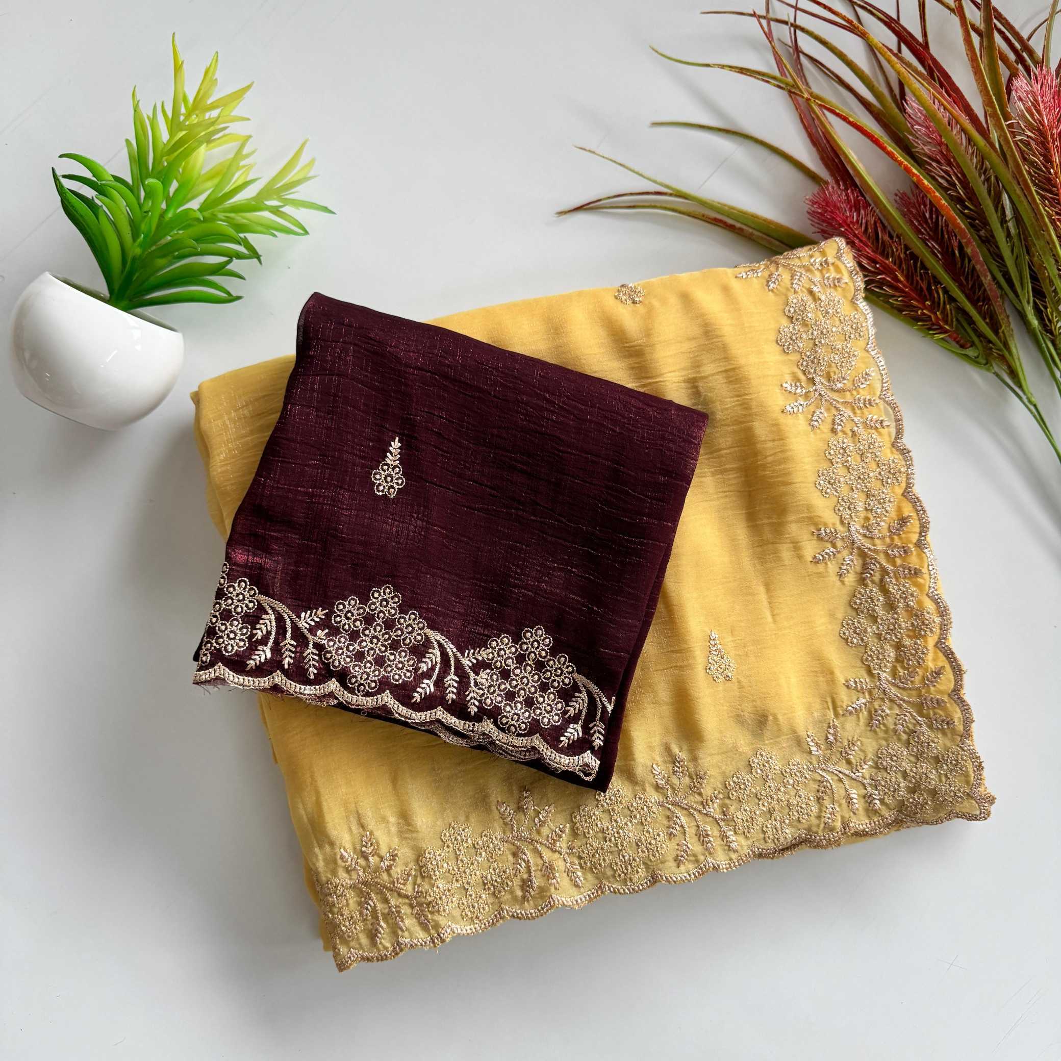 Ynf Crush Silk KESH549 Zohra Silk Sarees Wholesale Soft Silk Sarees Designer Silk Sarees Embroidered Silk Sarees Manufacturer- Kapda Export