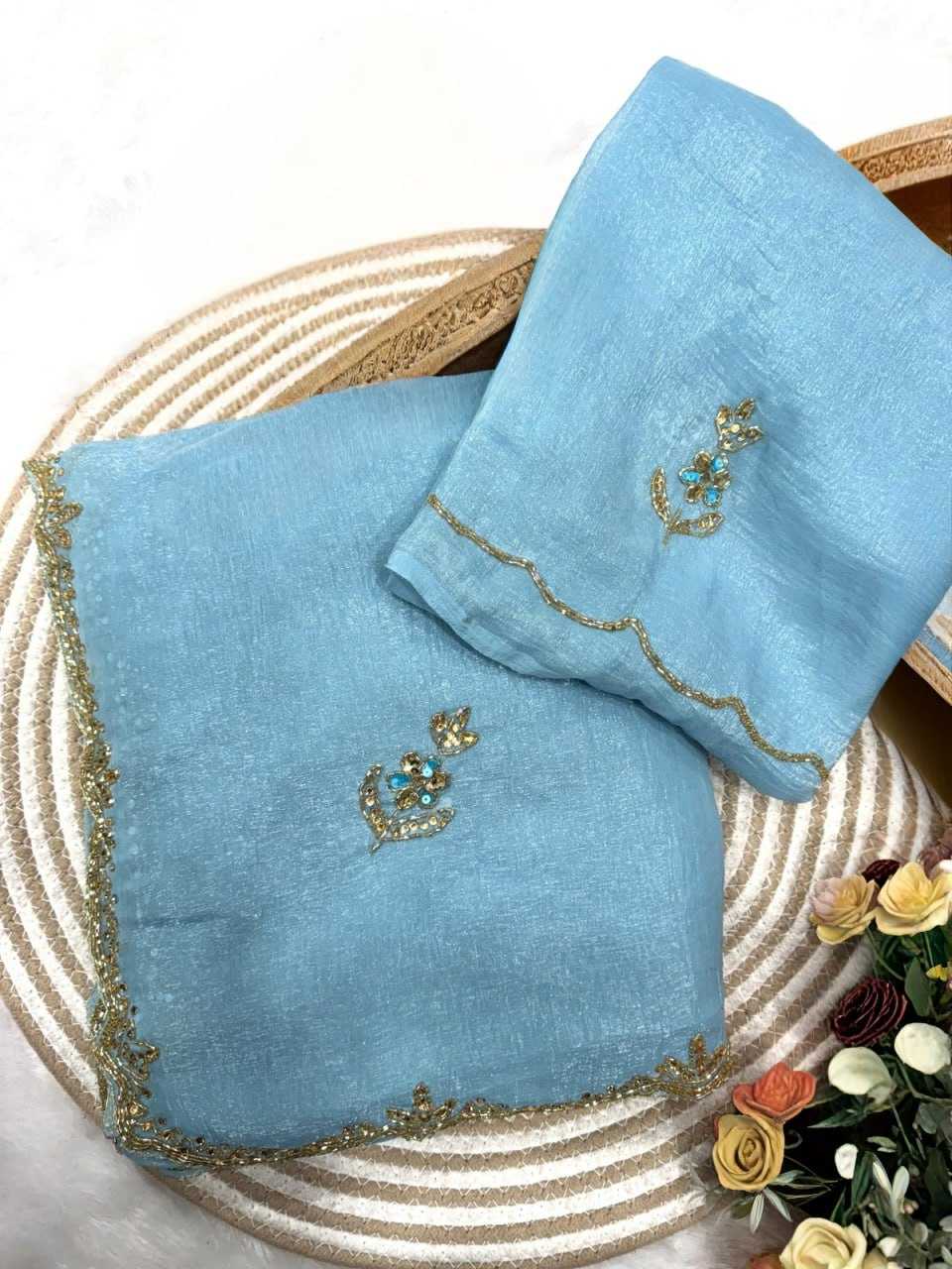 Ynf Crush Silk KESH651 Omisha Sarees Wholesale Designer Sarees Hand Work Sarees Cutwork Saree Manufacturer- Kapda Export