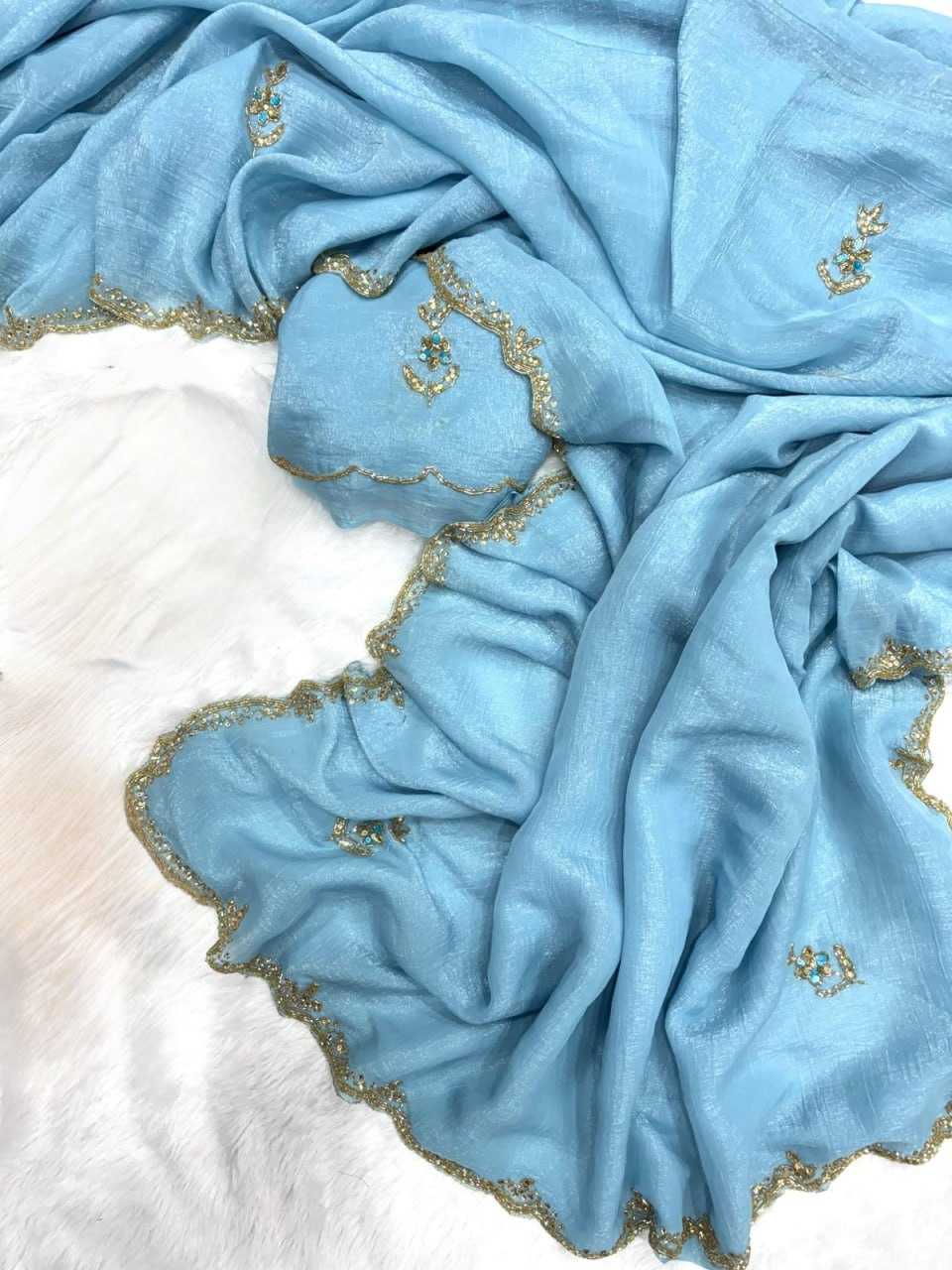 Ynf Crush Silk KESH651 Omisha Sarees Wholesale Designer Sarees Hand Work Sarees Cutwork Saree Manufacturer- Kapda Export