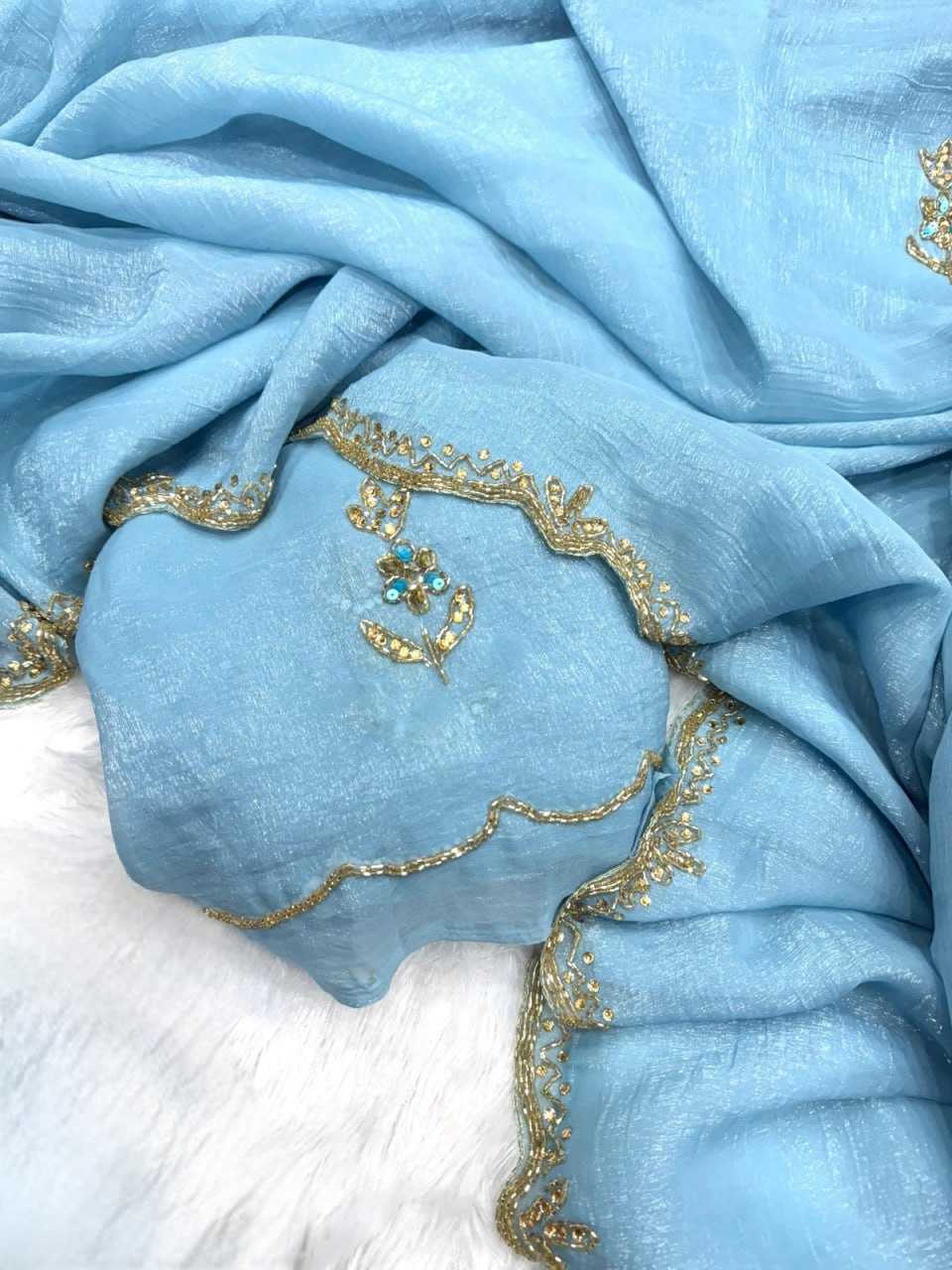 Ynf Crush Silk KESH651 Omisha Sarees Wholesale Designer Sarees Hand Work Sarees Cutwork Saree Manufacturer- Kapda Export