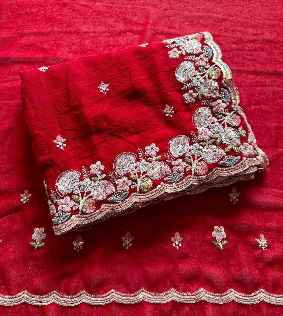 Ynf Crush Silk KESH681 106 Sarees Festive Collections Wholesale Embroidered Sarees Silk Sarees Sarees With Blouse Manufacturer- Kapda Export