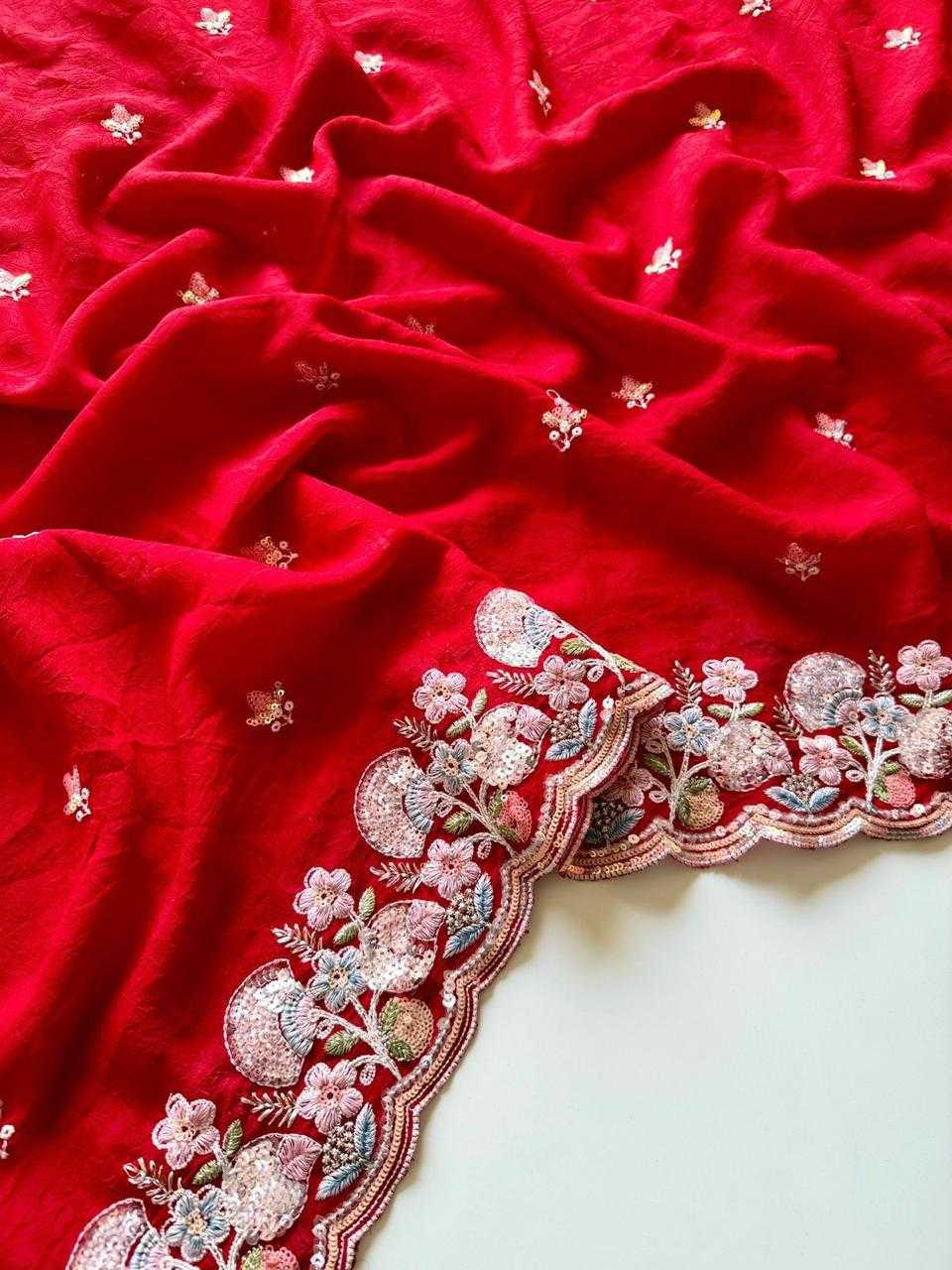 Ynf Crush Silk KESH681 106 Sarees Festive Collections Wholesale Embroidered Sarees Silk Sarees Sarees With Blouse Manufacturer- Kapda Export