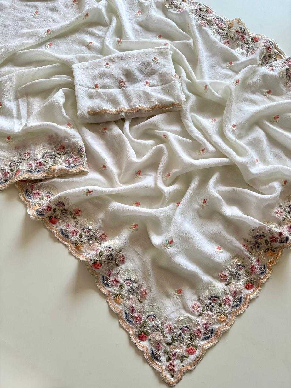 Ynf Crush Silk KESH681 106 Sarees Festive Collections Wholesale Embroidered Sarees Silk Sarees Sarees With Blouse Manufacturer- Kapda Export