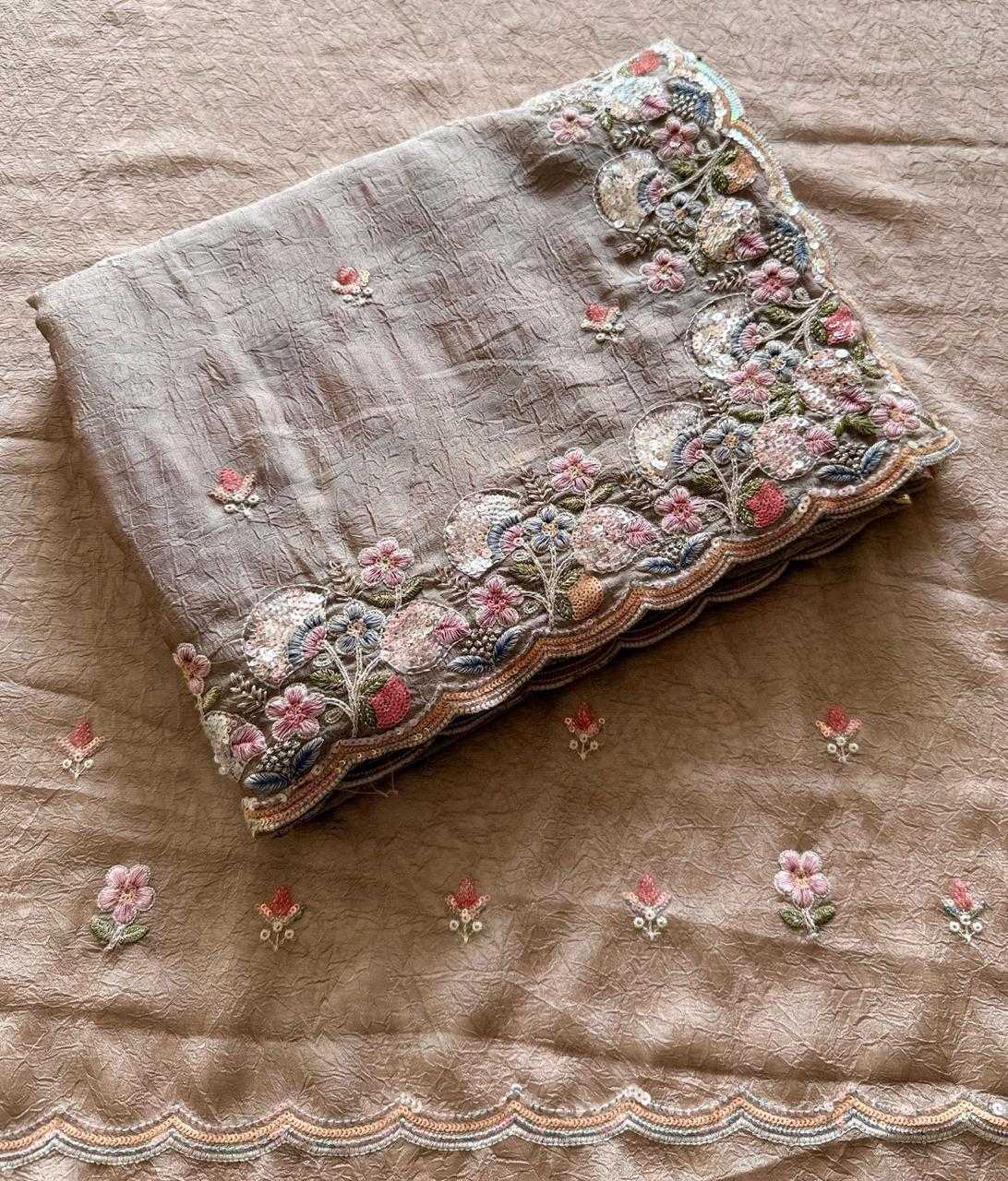 Ynf Crush Silk KESH681 106 Sarees Festive Collections Wholesale Embroidered Sarees Silk Sarees Sarees With Blouse Manufacturer- Kapda Export