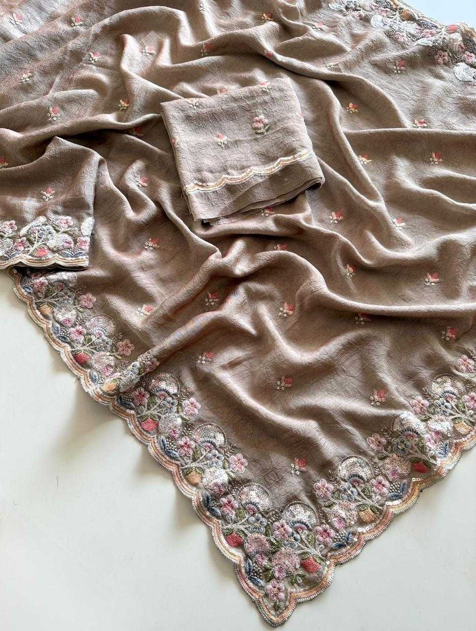 Ynf Crush Silk KESH681 106 Sarees Festive Collections Wholesale Embroidered Sarees Silk Sarees Sarees With Blouse Manufacturer- Kapda Export