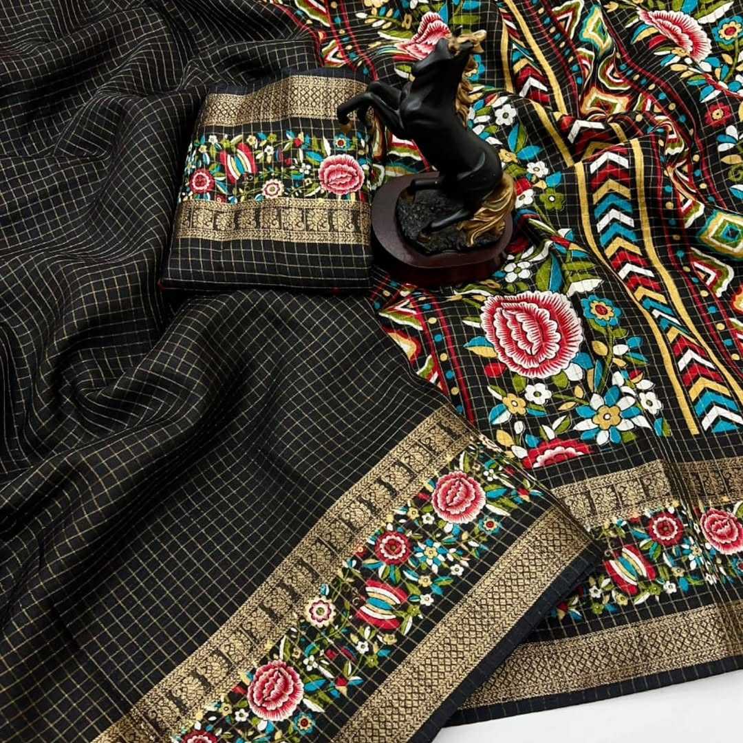 Ynf Dola Silk KESH554 BLK Sarees Wholesale Designer Sarees Zari Border Sarees Traditional Sarees Manufacturer- Kapda Export