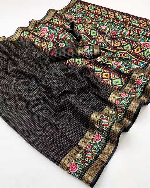 Ynf Dola Silk KESH554 BLK Sarees Wholesale Designer Sarees Zari Border Sarees Traditional Sarees Manufacturer- Kapda Export