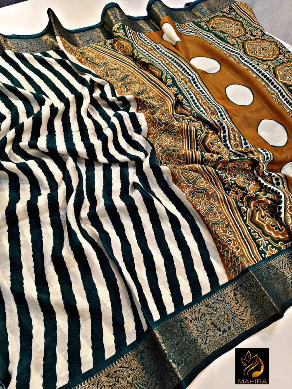 Ynf Dola Silk KESH575 Ibtisam Sarees Silk Sarees Wholesale Dola Silk Sarees Ajrakh Sarees Designer Silk Sarees Manufacturer- Kapda Export