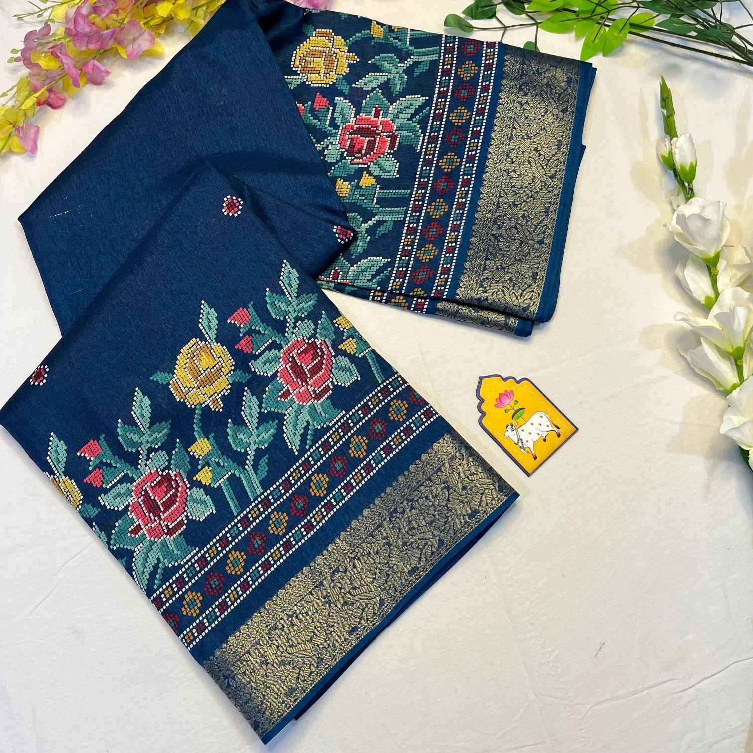 Ynf Dola Silk KESH729 Jarika 10 Silk Sarees Wholesale Dola Silk Sarees Printed Silk Saree Designer Silk Sarees Manufacturer- Kapda Export