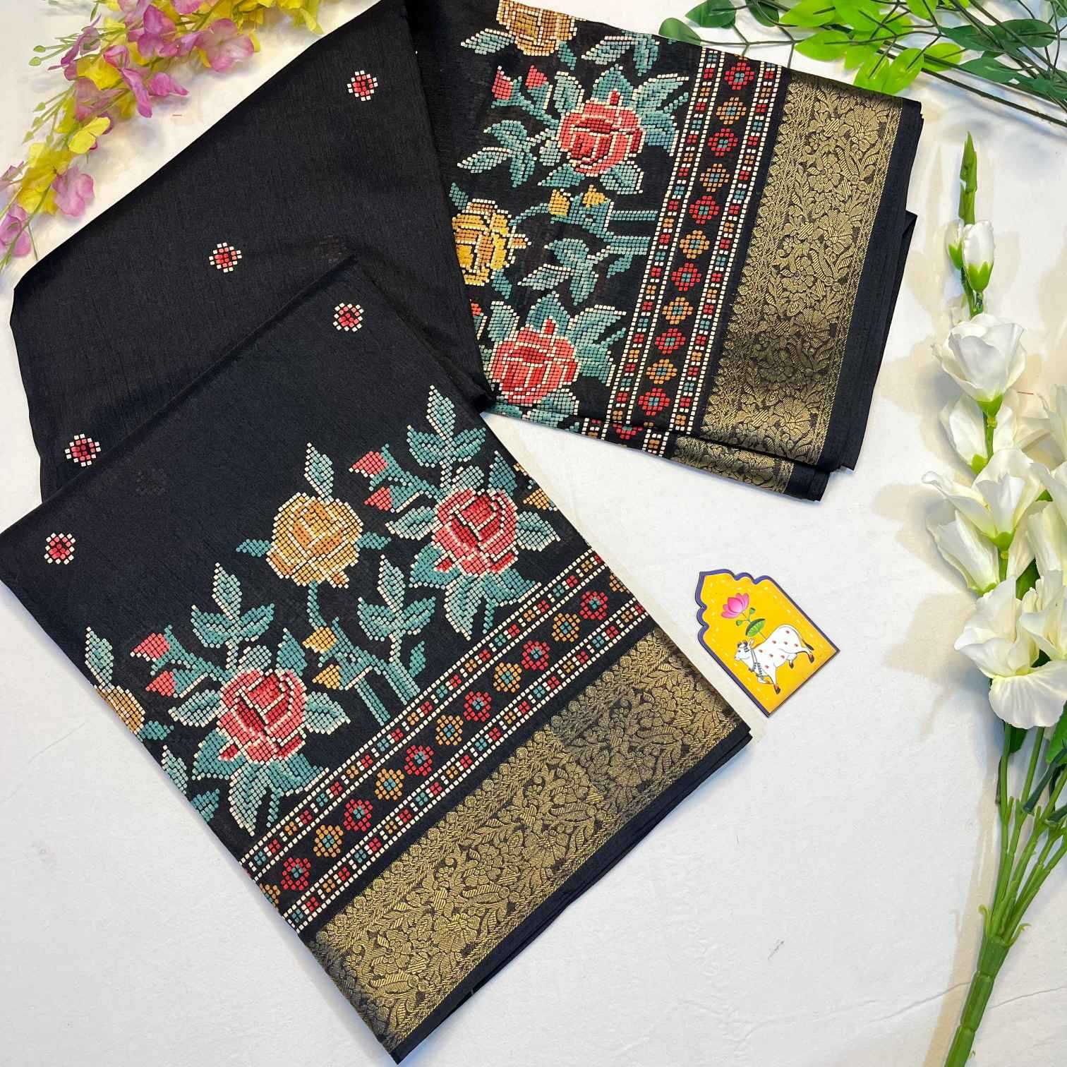 Ynf Dola Silk KESH729 Jarika 10 Silk Sarees Wholesale Dola Silk Sarees Printed Silk Saree Designer Silk Sarees Manufacturer- Kapda Export