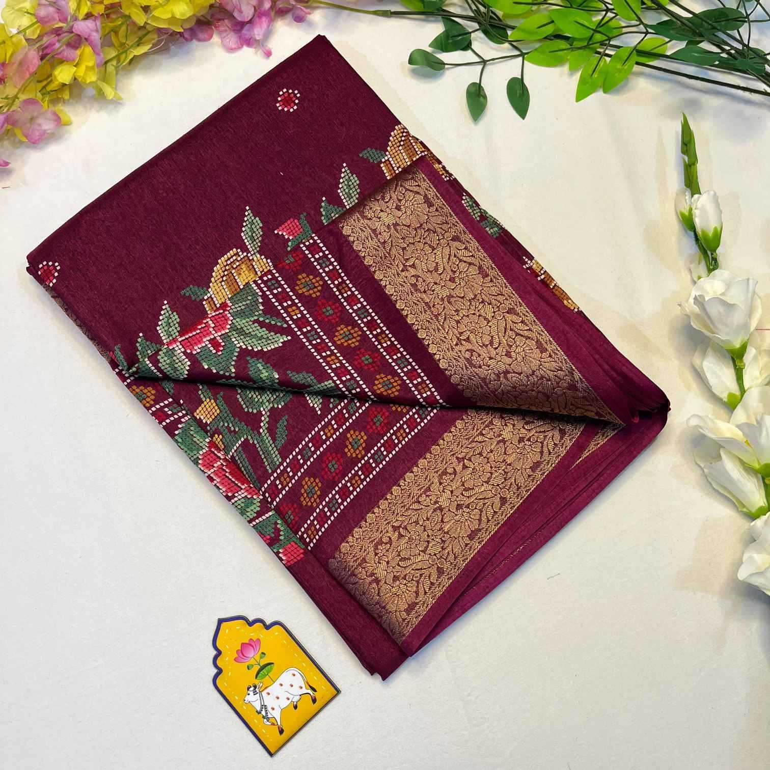 Ynf Dola Silk KESH729 Jarika 10 Silk Sarees Wholesale Dola Silk Sarees Printed Silk Saree Designer Silk Sarees Manufacturer- Kapda Export