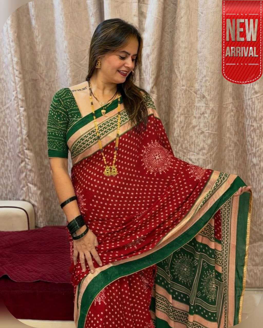 Ynf Dull Moss KESH554 RAMBHA Sarees Wholesale Designer Sarees Traditional Sarees Bandhani Sarees Manufacturer- Kapda Export