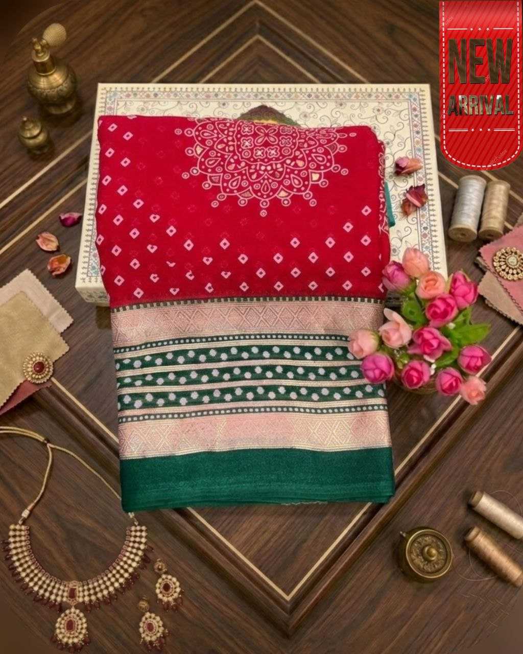 Ynf Dull Moss KESH554 RAMBHA Sarees Wholesale Designer Sarees Traditional Sarees Bandhani Sarees Manufacturer- Kapda Export