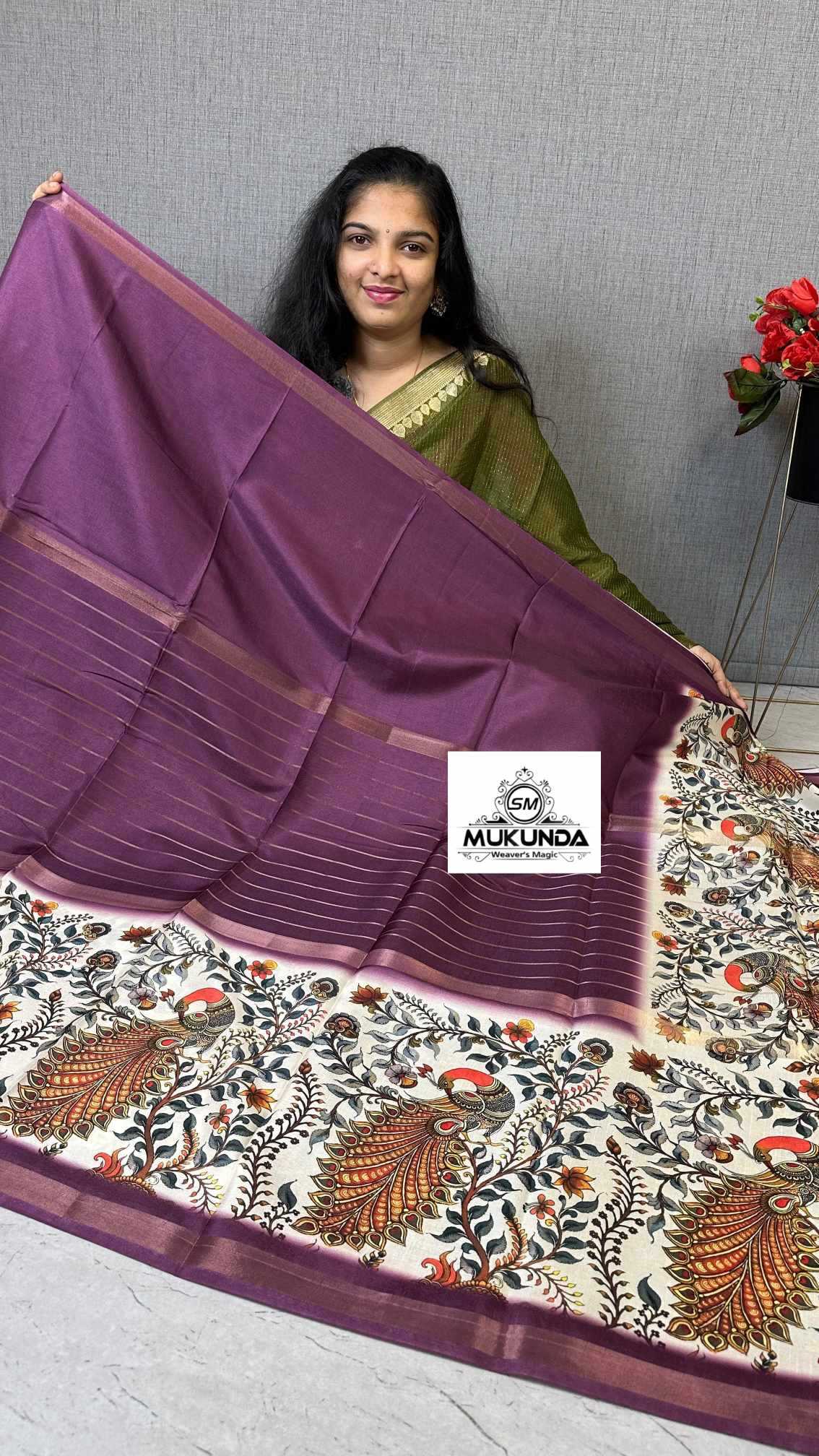Ynf Fancy KESH575 Jaseena Sarees Wholesale Designer Sarees Kalamkari Sarees Traditional Sarees Manufacturer- Kapda Export