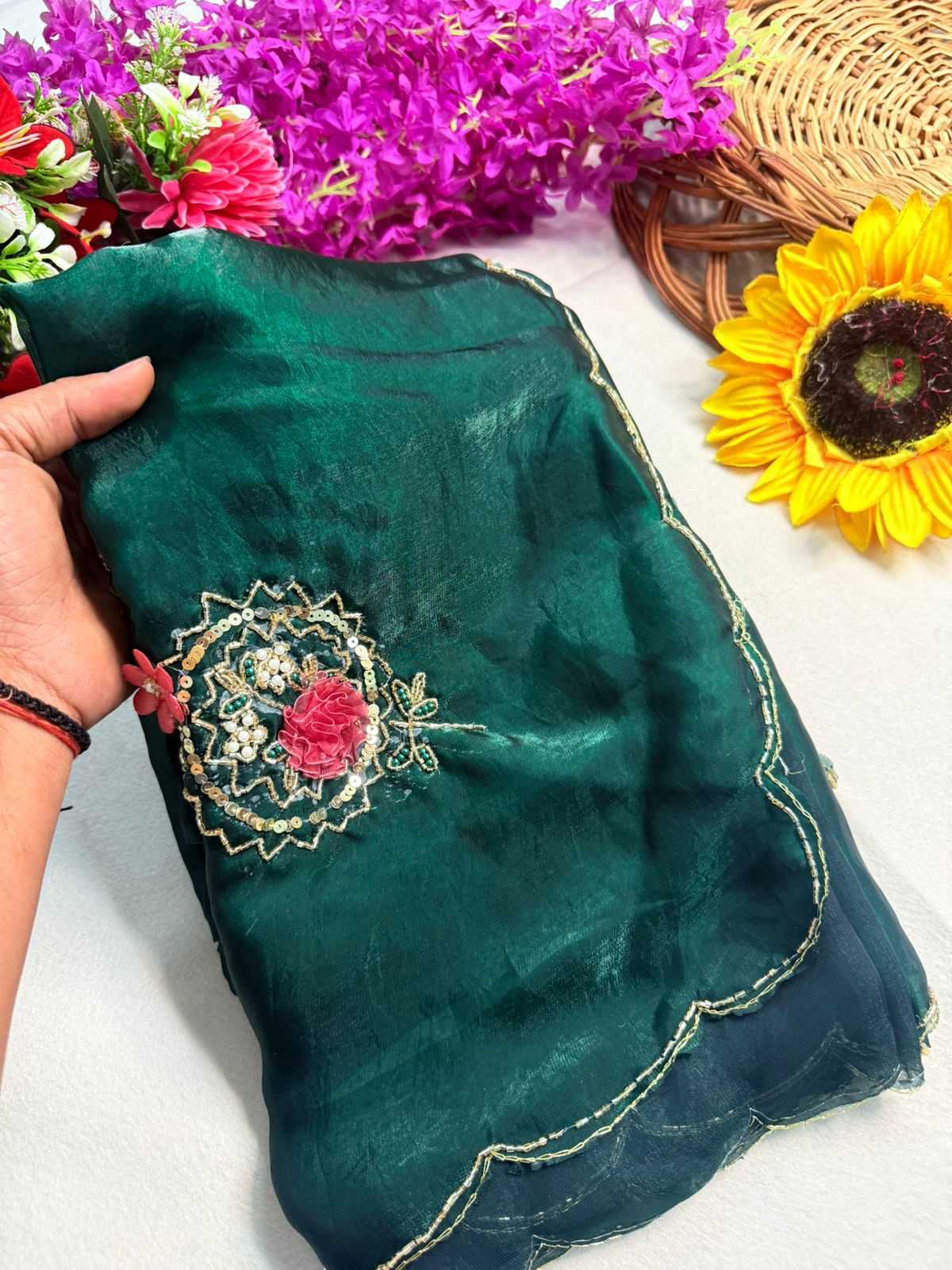 Ynf Fancy KESH576 265 Sarees Festive Collections Wholesale Sequin Sarees Hand Work Sarees Sarees With Blouse Manufacturer- Kapda Export