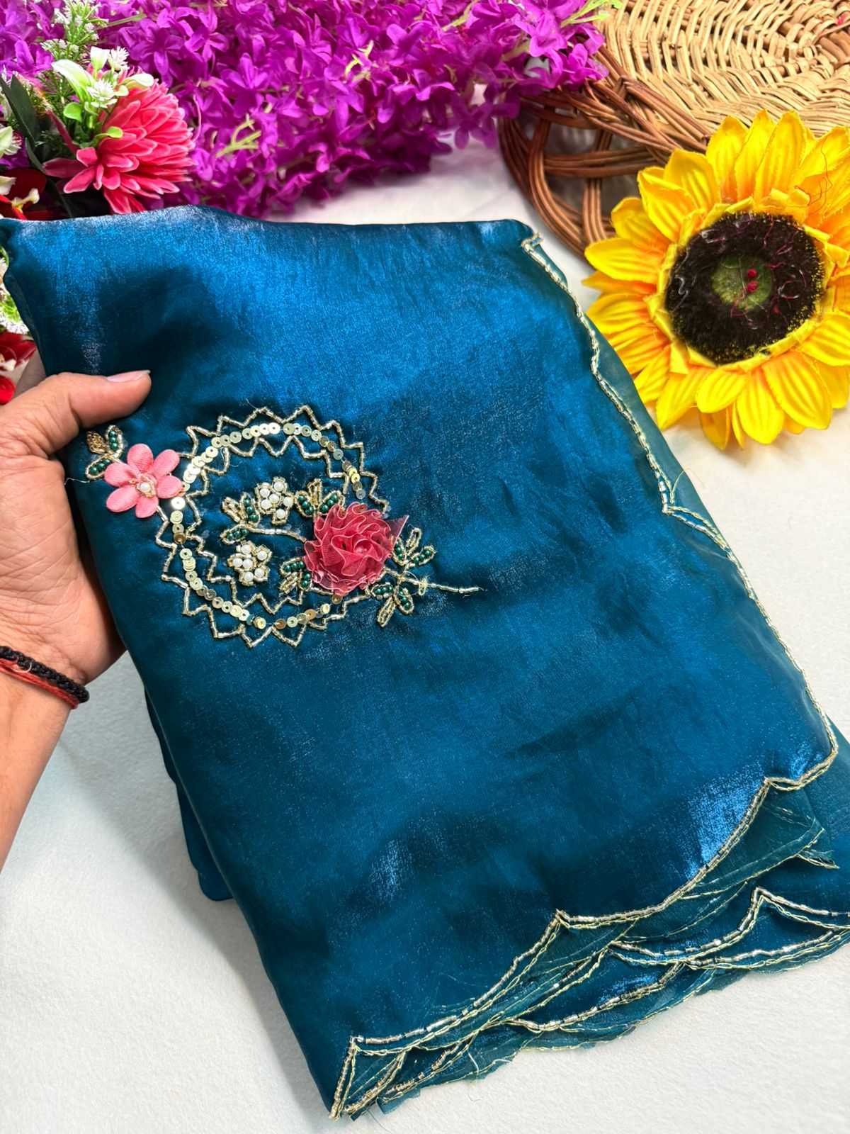 Ynf Fancy KESH576 265 Sarees Festive Collections Wholesale Sequin Sarees Hand Work Sarees Sarees With Blouse Manufacturer- Kapda Export