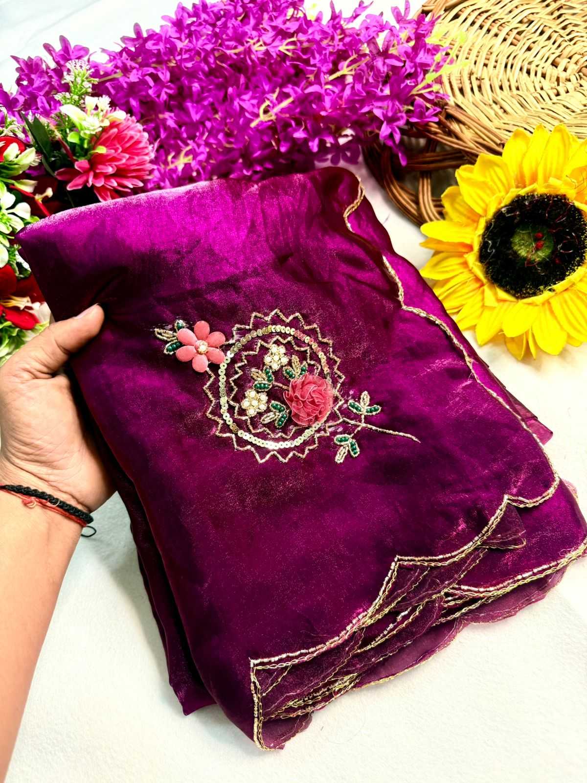 Ynf Fancy KESH576 265 Sarees Festive Collections Wholesale Sequin Sarees Hand Work Sarees Sarees With Blouse Manufacturer- Kapda Export