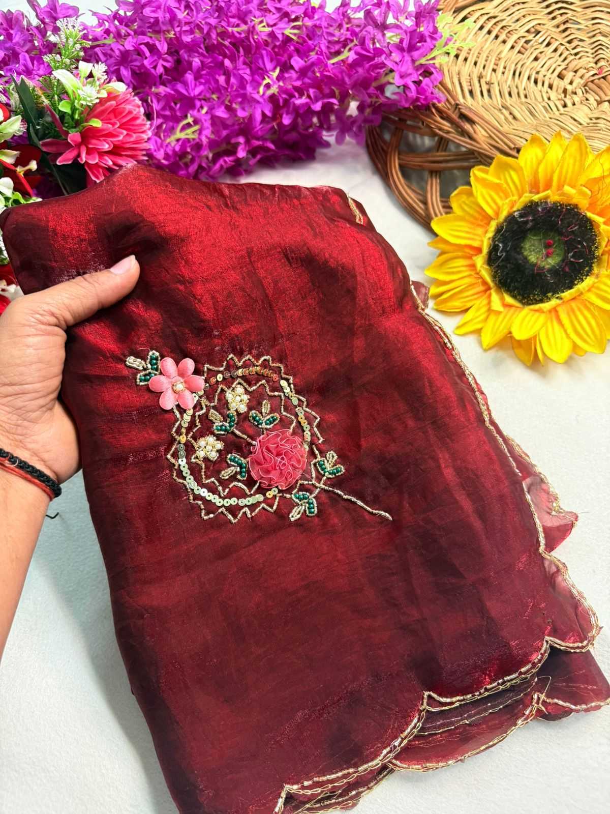 Ynf Fancy KESH576 265 Sarees Festive Collections Wholesale Sequin Sarees Hand Work Sarees Sarees With Blouse Manufacturer- Kapda Export