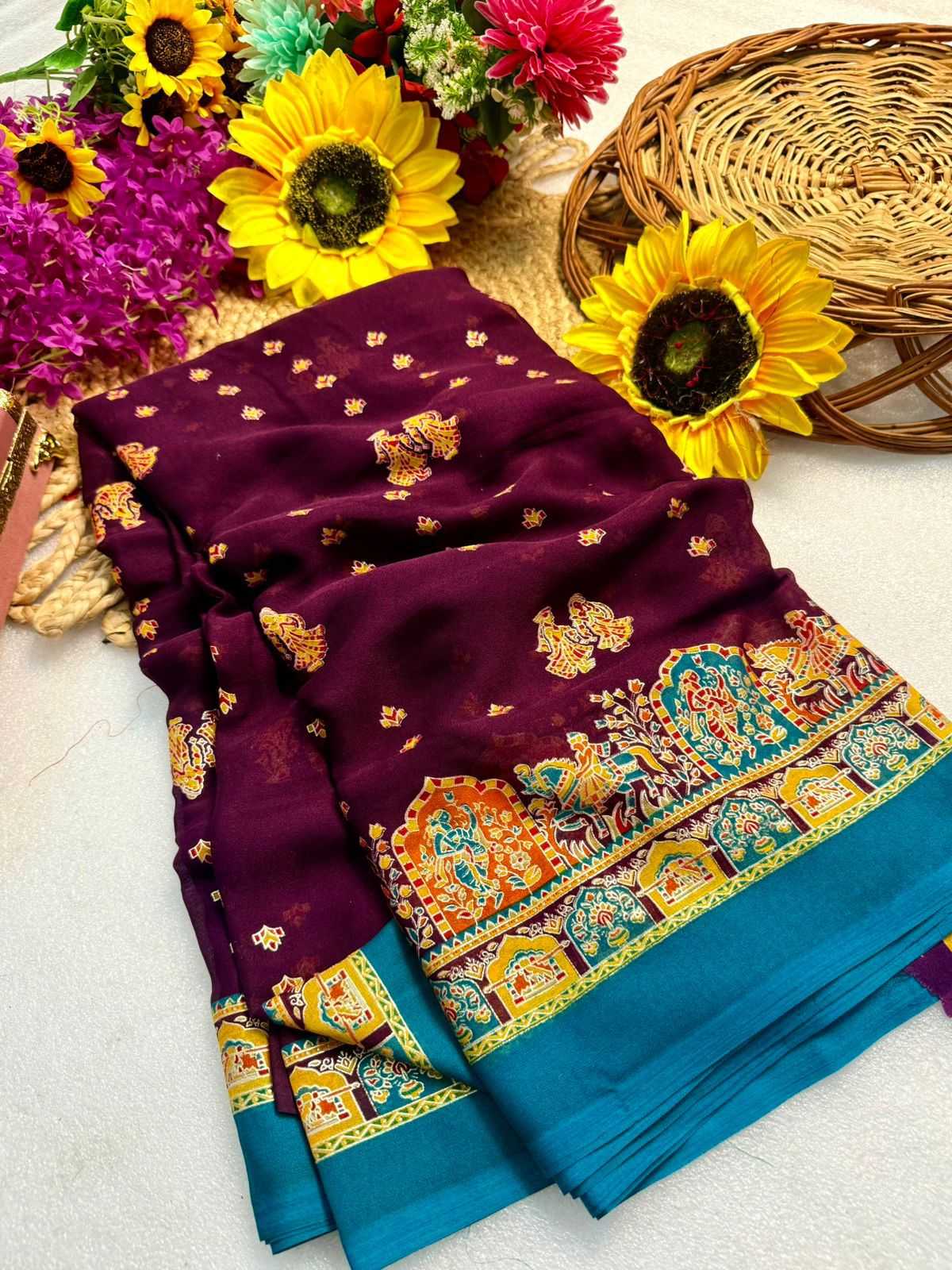 Ynf Fancy KESH576 Adhyaana Sarees Wholesale Designer Sarees Zari Border Sarees Traditional Sarees Manufacturer- Kapda Export