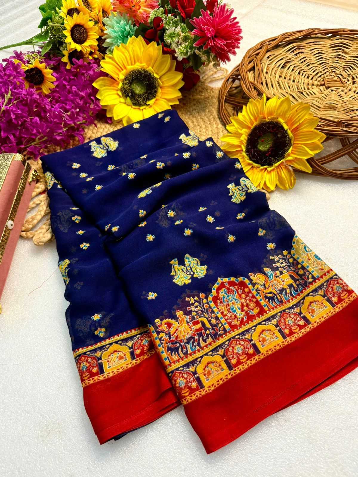 Ynf Fancy KESH576 Adhyaana Sarees Wholesale Designer Sarees Zari Border Sarees Traditional Sarees Manufacturer- Kapda Export