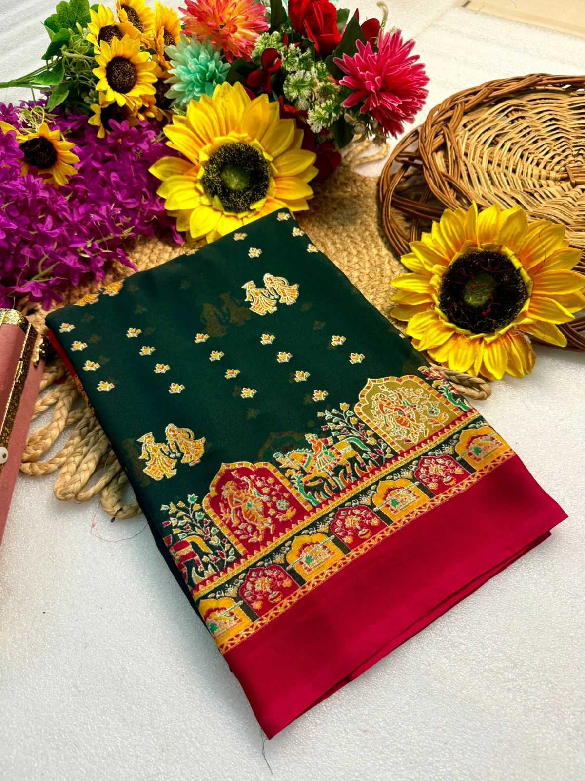 Ynf Fancy KESH576 Adhyaana Sarees Wholesale Designer Sarees Zari Border Sarees Traditional Sarees Manufacturer- Kapda Export