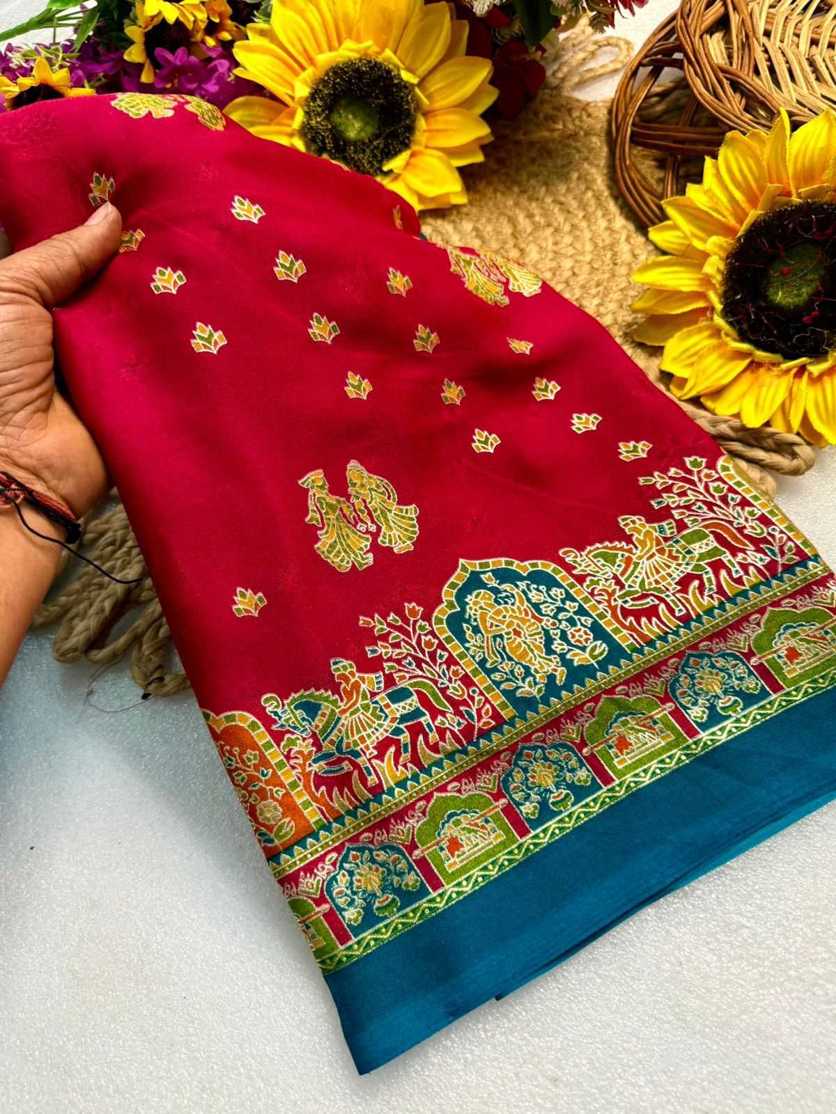 Ynf Fancy KESH576 Adhyaana Sarees Wholesale Designer Sarees Zari Border Sarees Traditional Sarees Manufacturer- Kapda Export