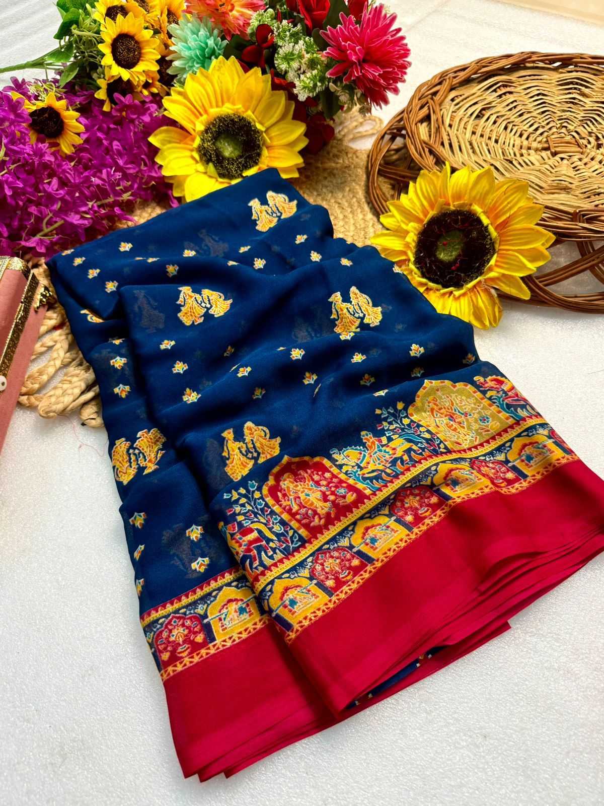 Ynf Fancy KESH576 Adhyaana Sarees Wholesale Designer Sarees Zari Border Sarees Traditional Sarees Manufacturer- Kapda Export