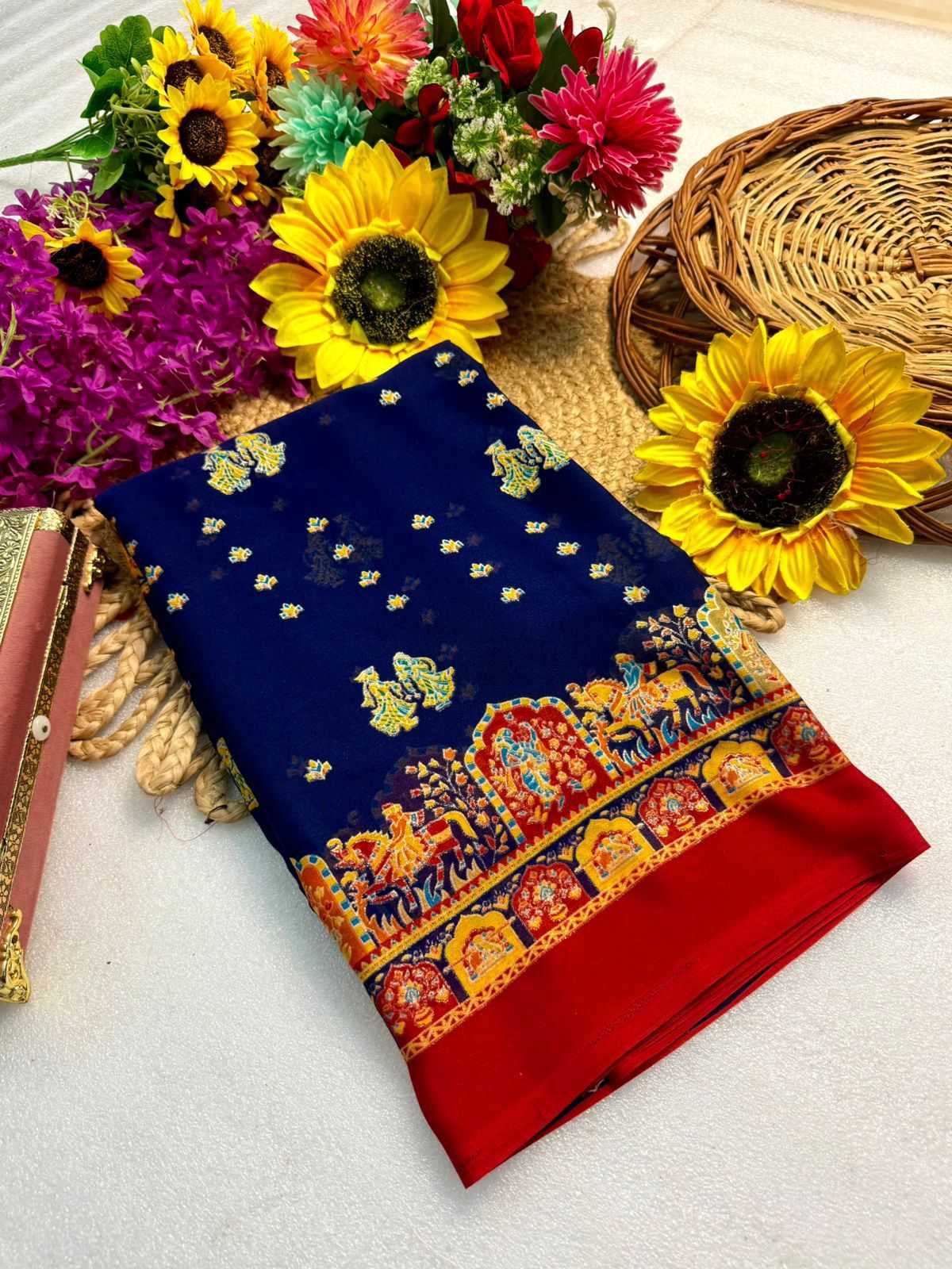 Ynf Fancy KESH576 Adhyaana Sarees Wholesale Designer Sarees Zari Border Sarees Traditional Sarees Manufacturer- Kapda Export