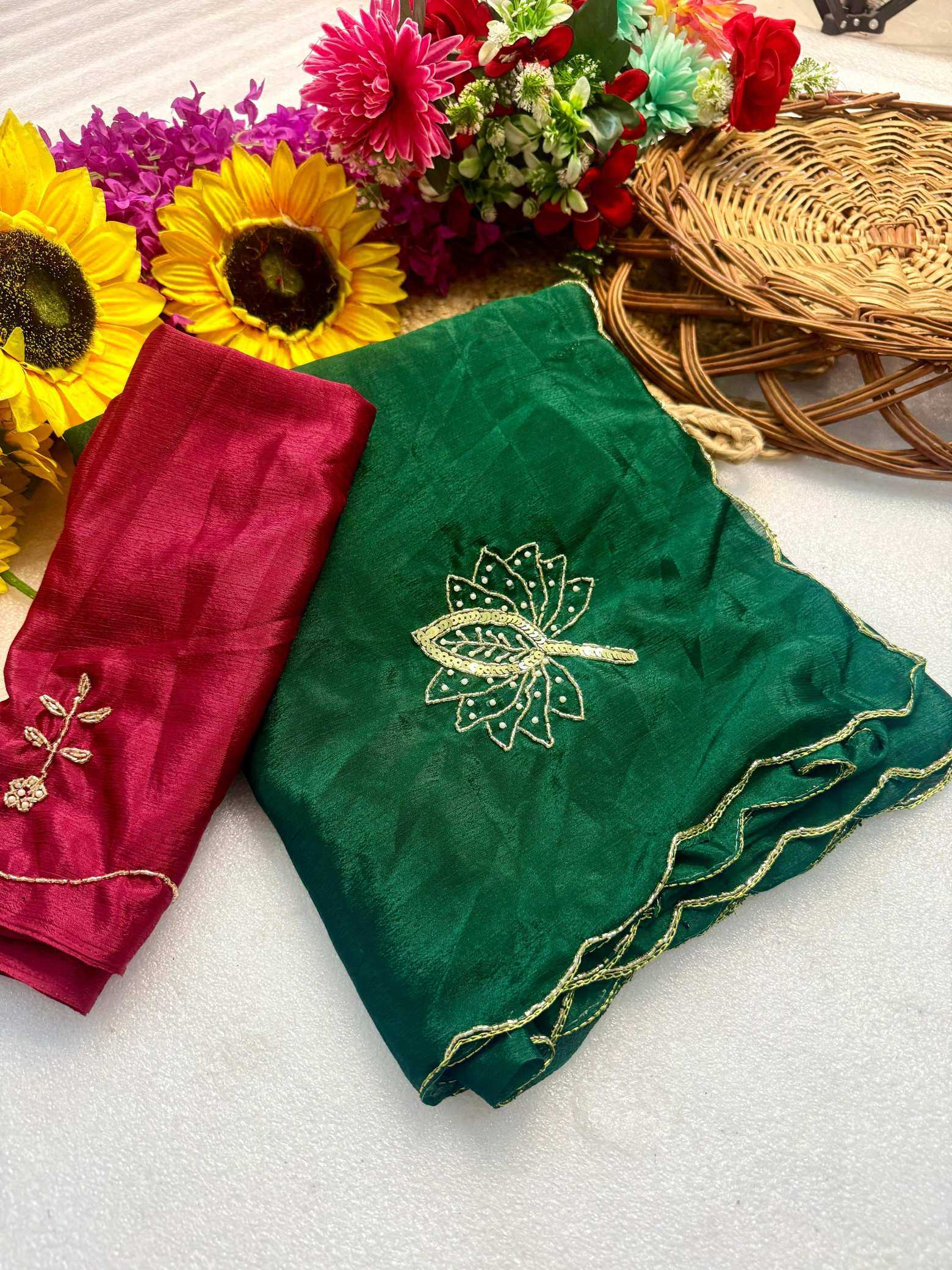 Ynf Fancy KESH576 Ahliza Sarees Wholesale Designer Sarees Sequence Sarees Hand Work Sarees Manufacturer- Kapda Export