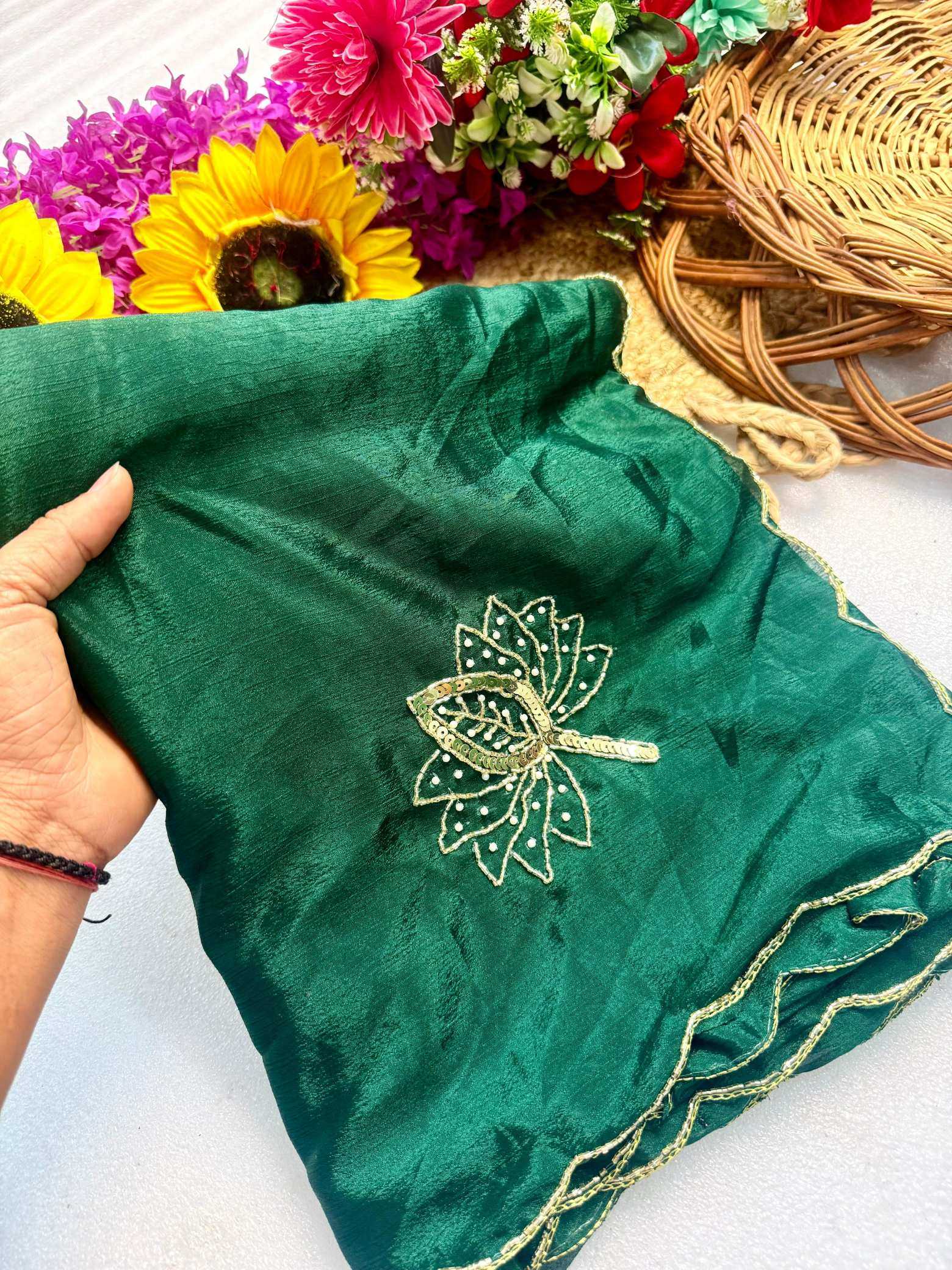 Ynf Fancy KESH576 Ahliza Sarees Wholesale Designer Sarees Sequence Sarees Hand Work Sarees Manufacturer- Kapda Export