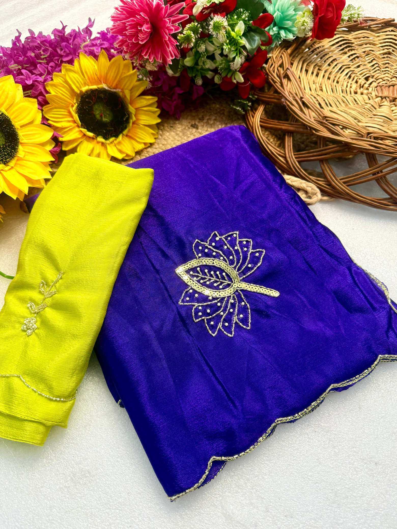 Ynf Fancy KESH576 Ahliza Sarees Wholesale Designer Sarees Sequence Sarees Hand Work Sarees Manufacturer- Kapda Export