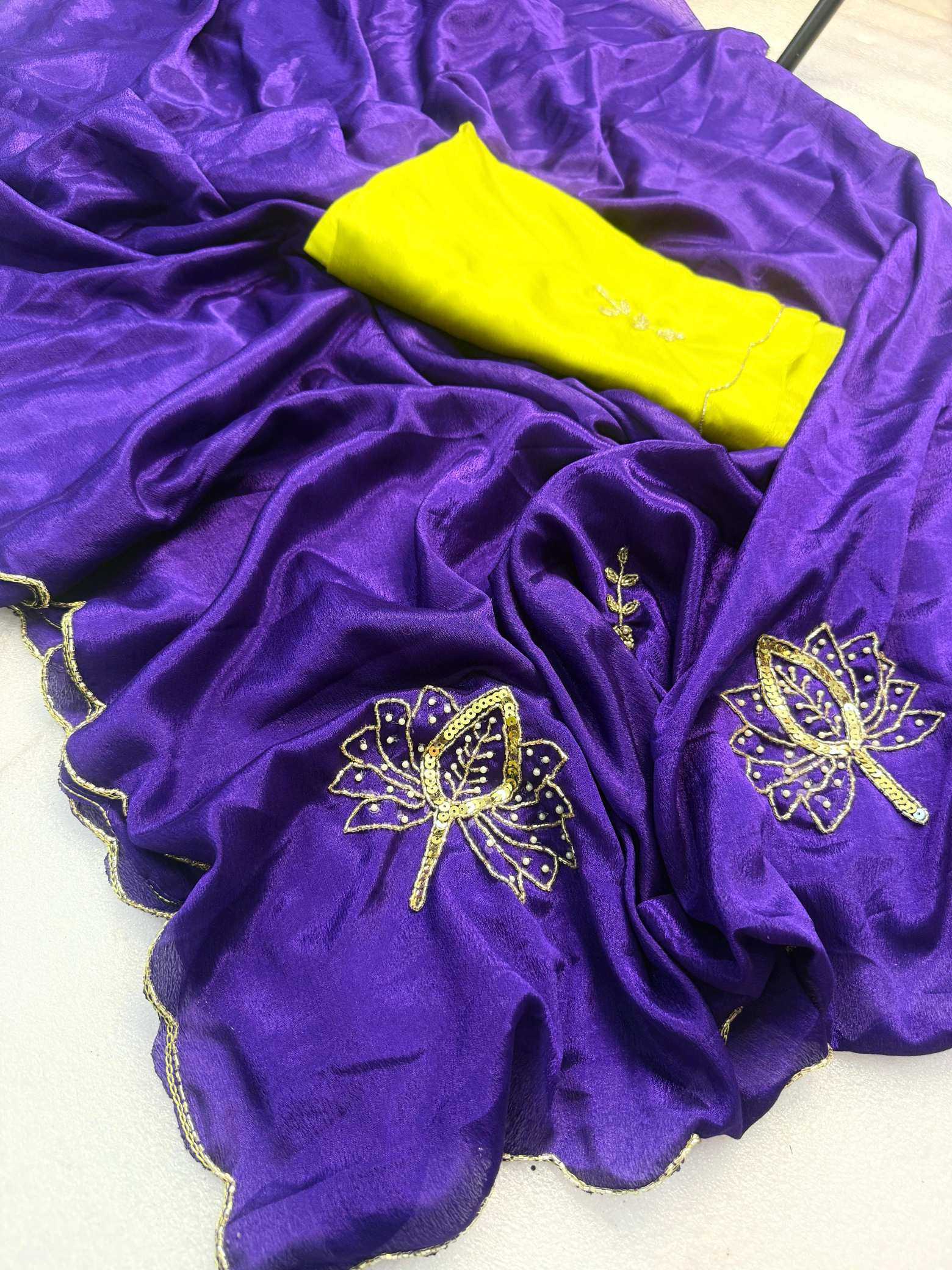 Ynf Fancy KESH576 Ahliza Sarees Wholesale Designer Sarees Sequence Sarees Hand Work Sarees Manufacturer- Kapda Export