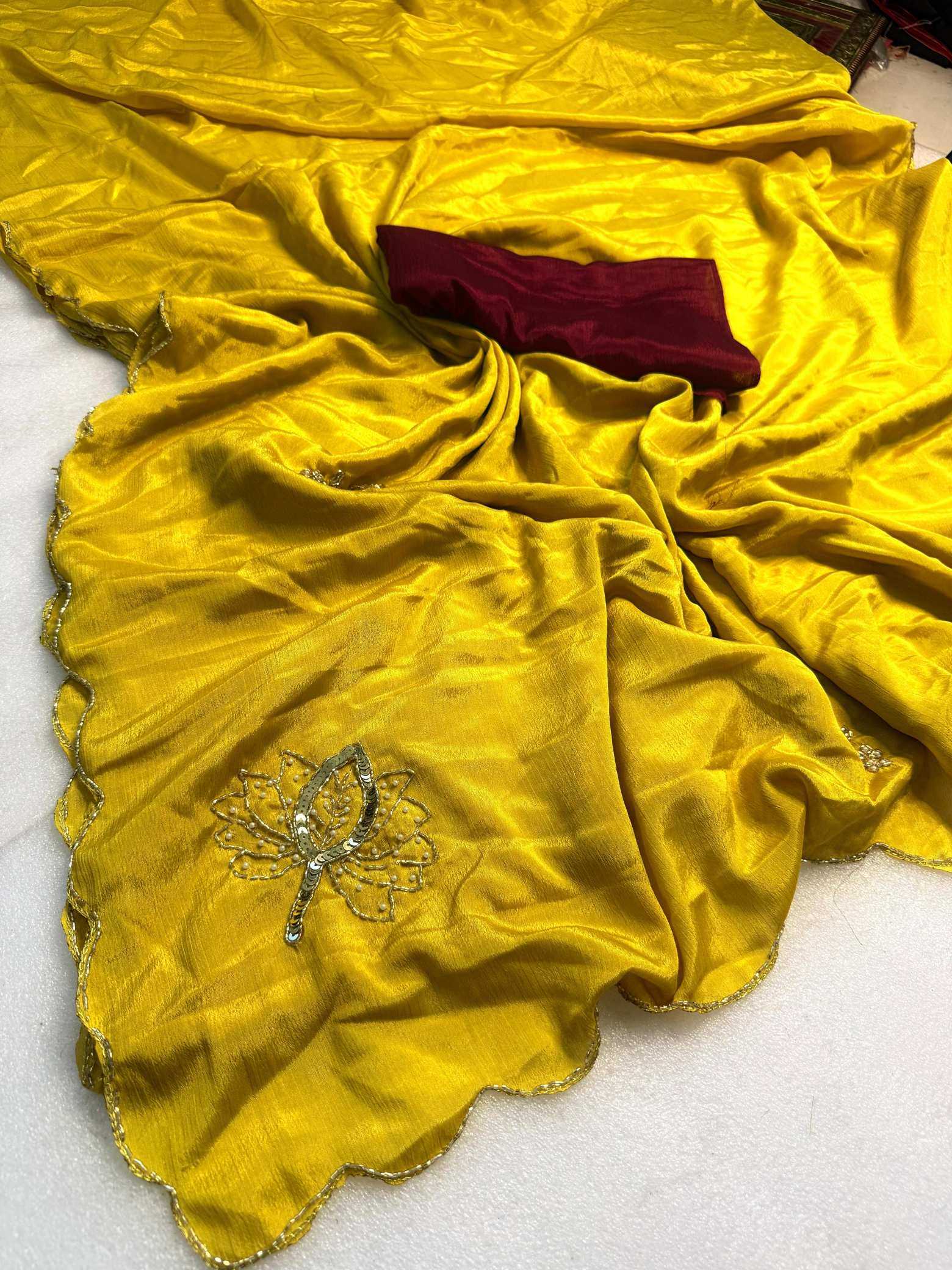 Ynf Fancy KESH576 Ahliza Sarees Wholesale Designer Sarees Sequence Sarees Hand Work Sarees Manufacturer- Kapda Export