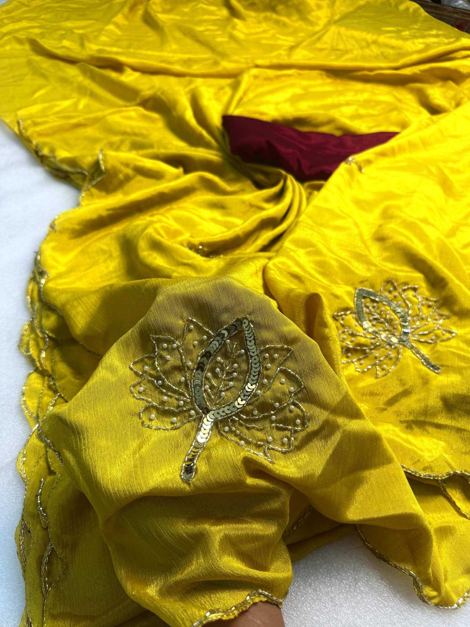 Ynf Fancy KESH576 Ahliza Sarees Wholesale Designer Sarees Sequence Sarees Hand Work Sarees Manufacturer- Kapda Export