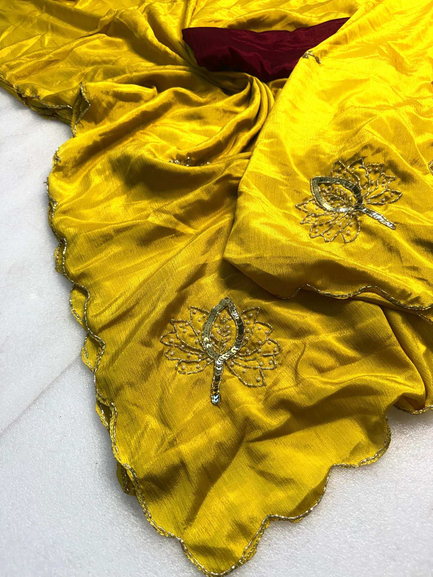 Ynf Fancy KESH576 Ahliza Sarees Wholesale Designer Sarees Sequence Sarees Hand Work Sarees Manufacturer- Kapda Export