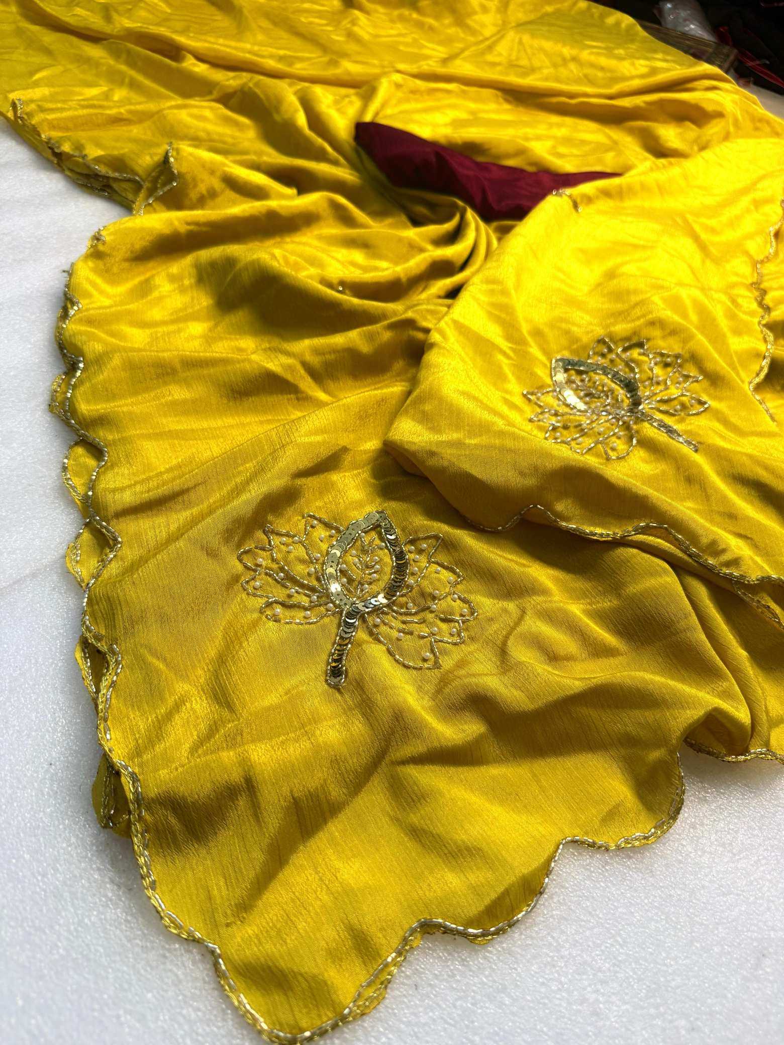 Ynf Fancy KESH576 Ahliza Sarees Wholesale Designer Sarees Sequence Sarees Hand Work Sarees Manufacturer- Kapda Export