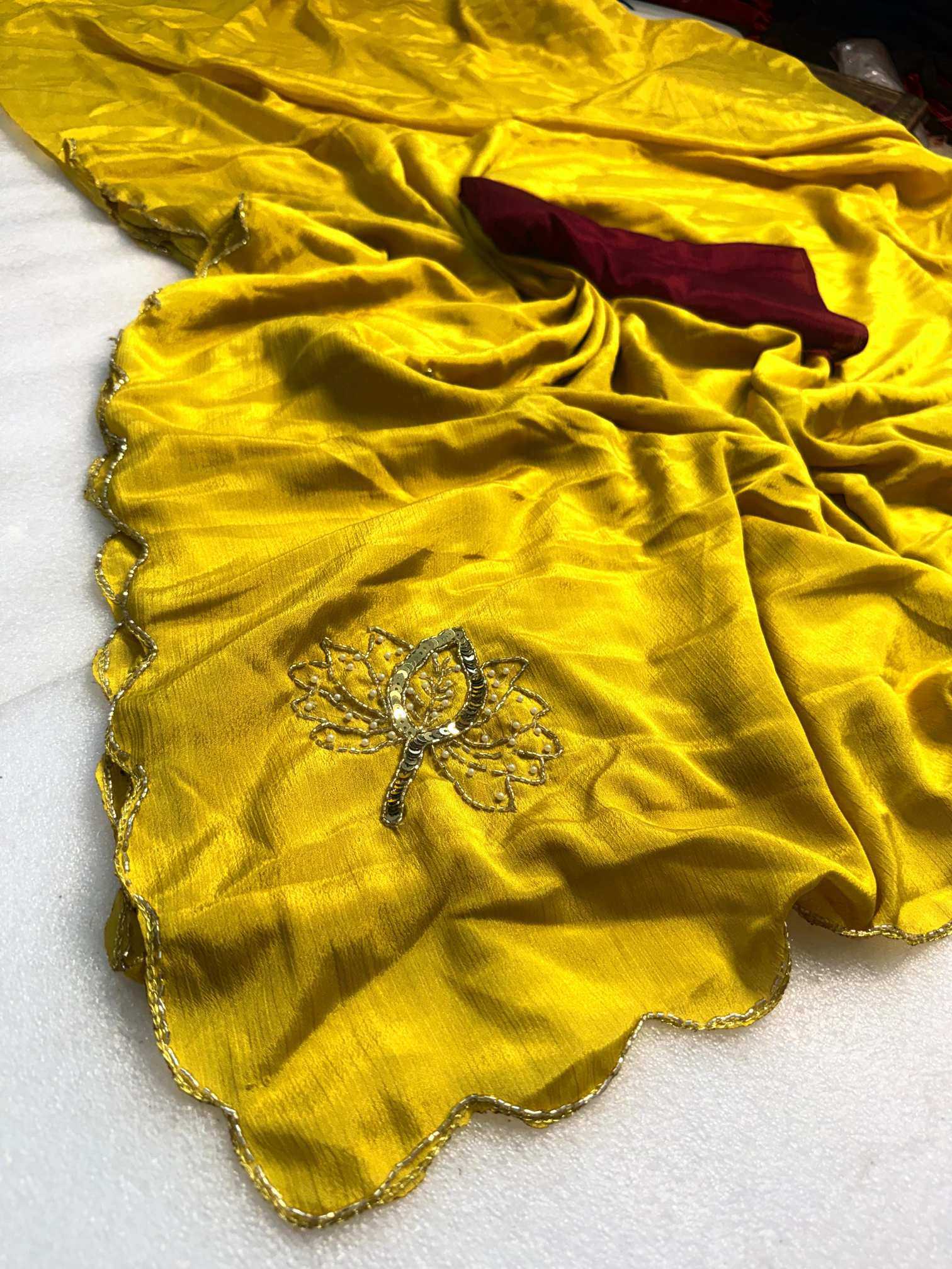 Ynf Fancy KESH576 Ahliza Sarees Wholesale Designer Sarees Sequence Sarees Hand Work Sarees Manufacturer- Kapda Export