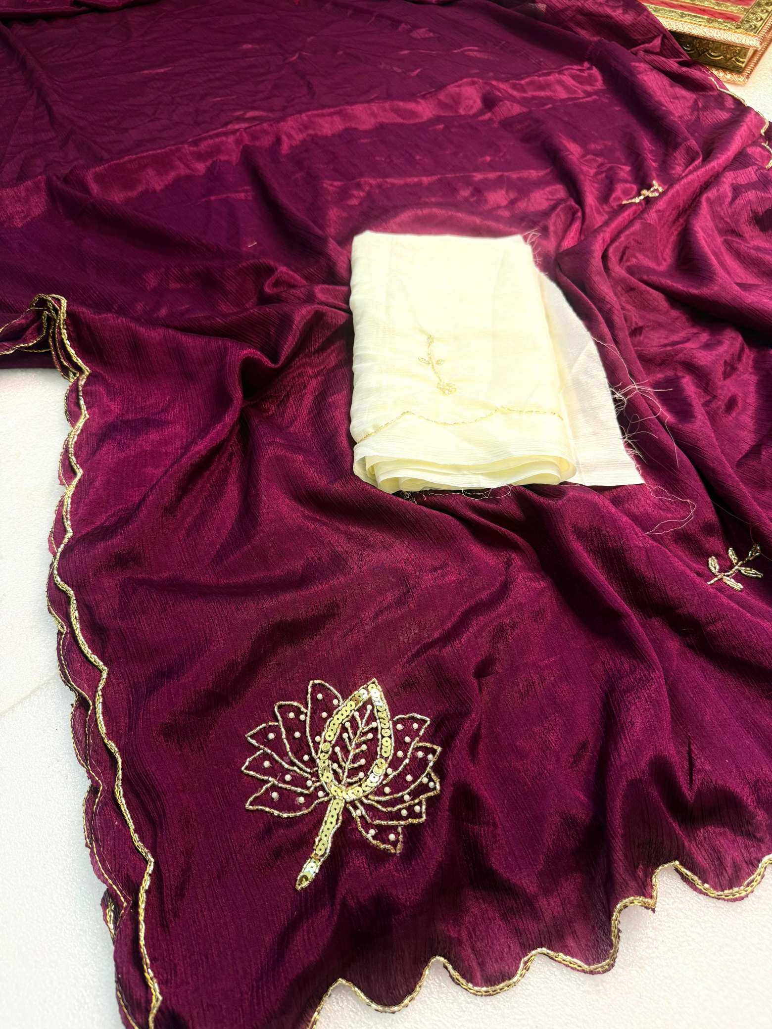 Ynf Fancy KESH576 Ahliza Sarees Wholesale Designer Sarees Sequence Sarees Hand Work Sarees Manufacturer- Kapda Export