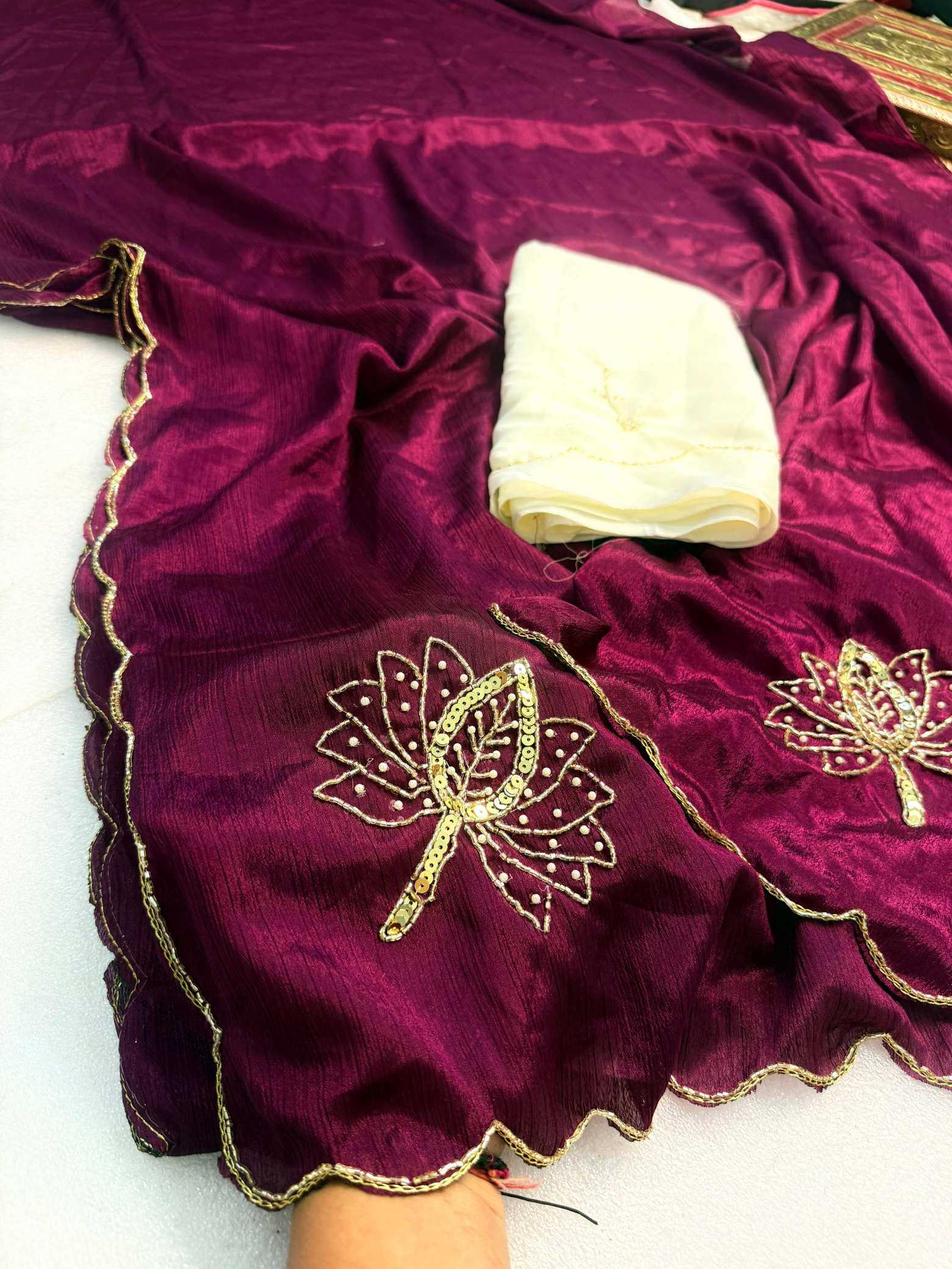 Ynf Fancy KESH576 Ahliza Sarees Wholesale Designer Sarees Sequence Sarees Hand Work Sarees Manufacturer- Kapda Export